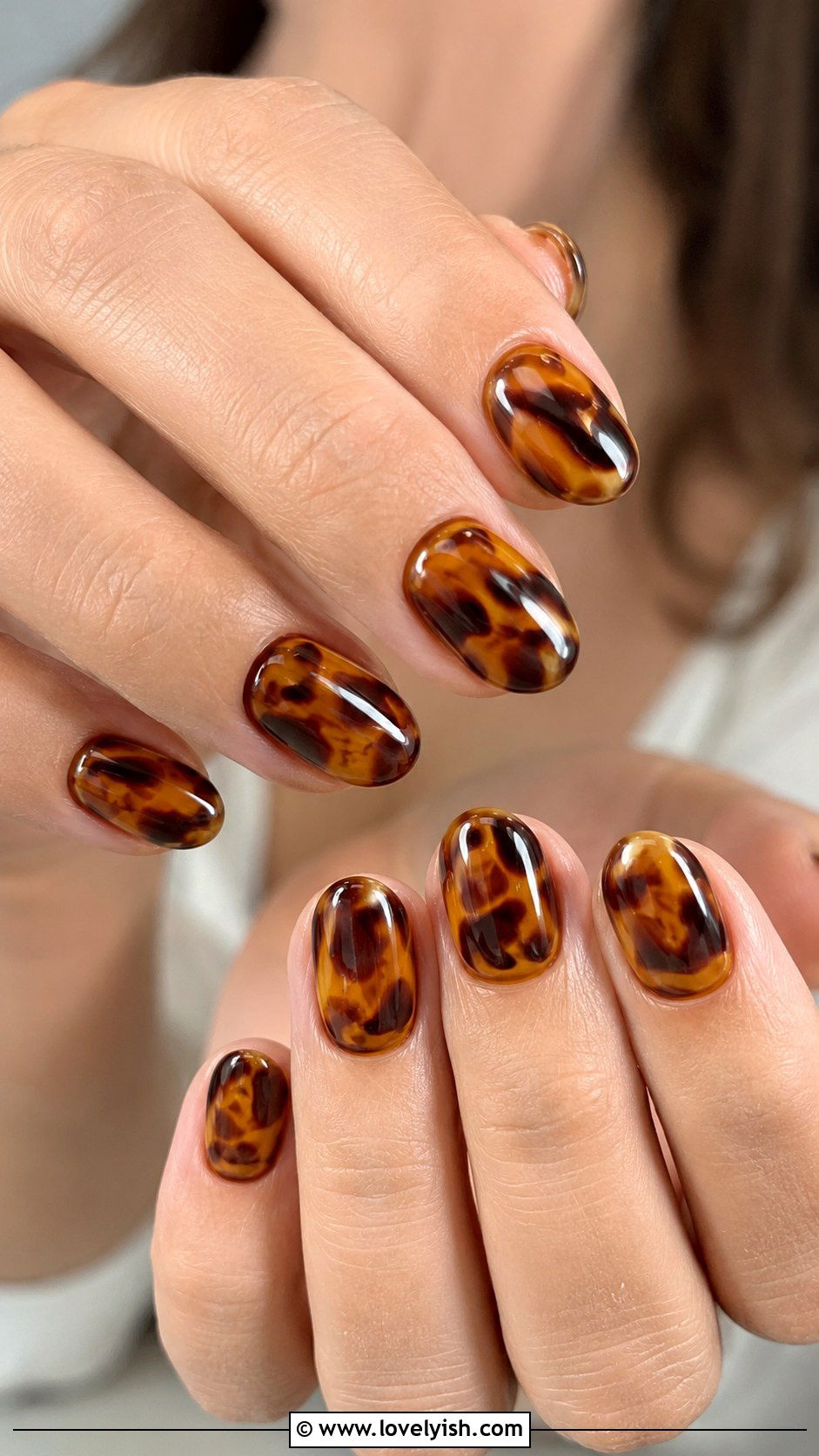 Tortoiseshell Swirl Nails - 50 swirl nails - 50 swirl nails