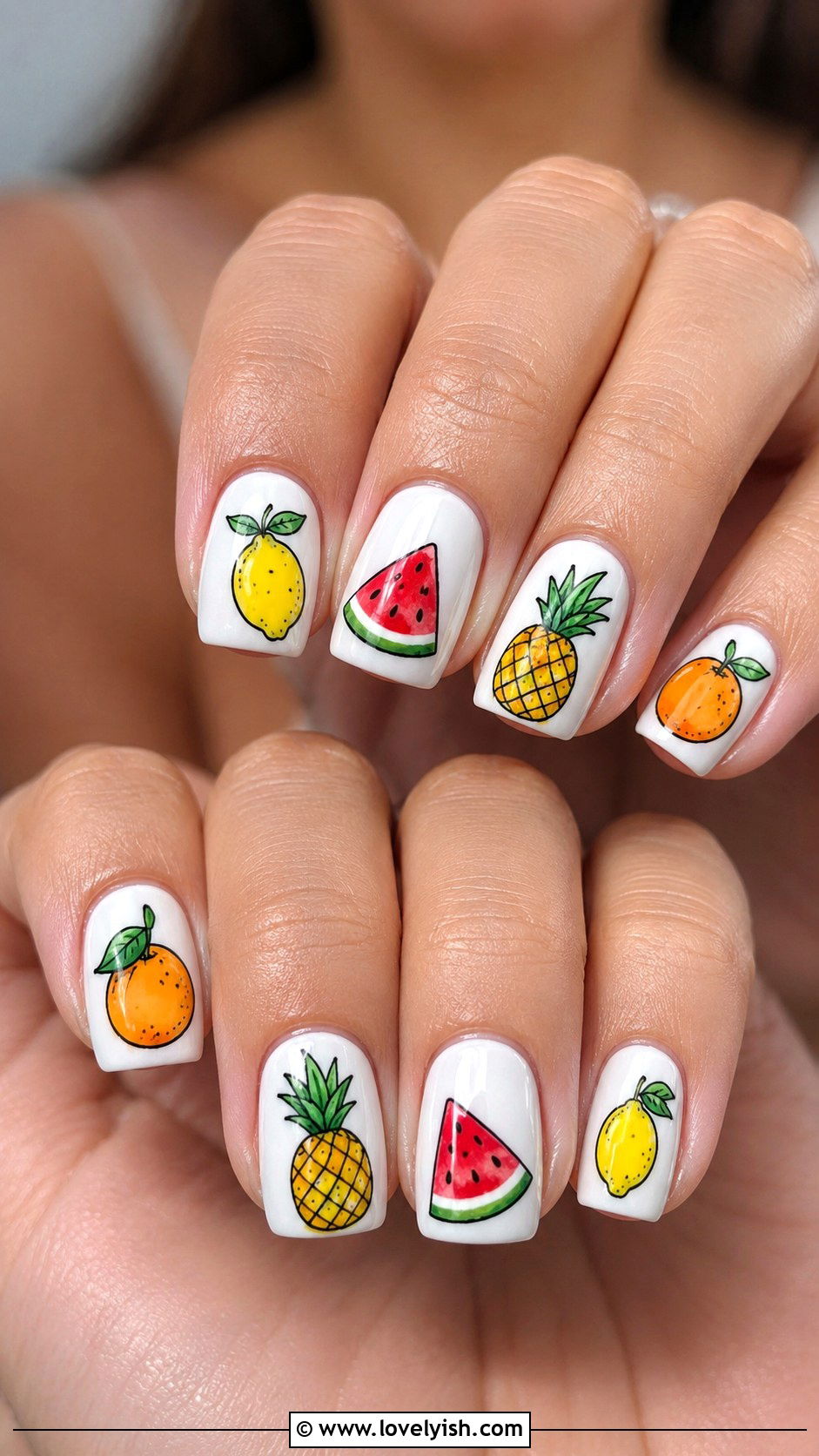 Tropical Fruit Mix Nails - 50 vacation nails - 50 vacation nails
