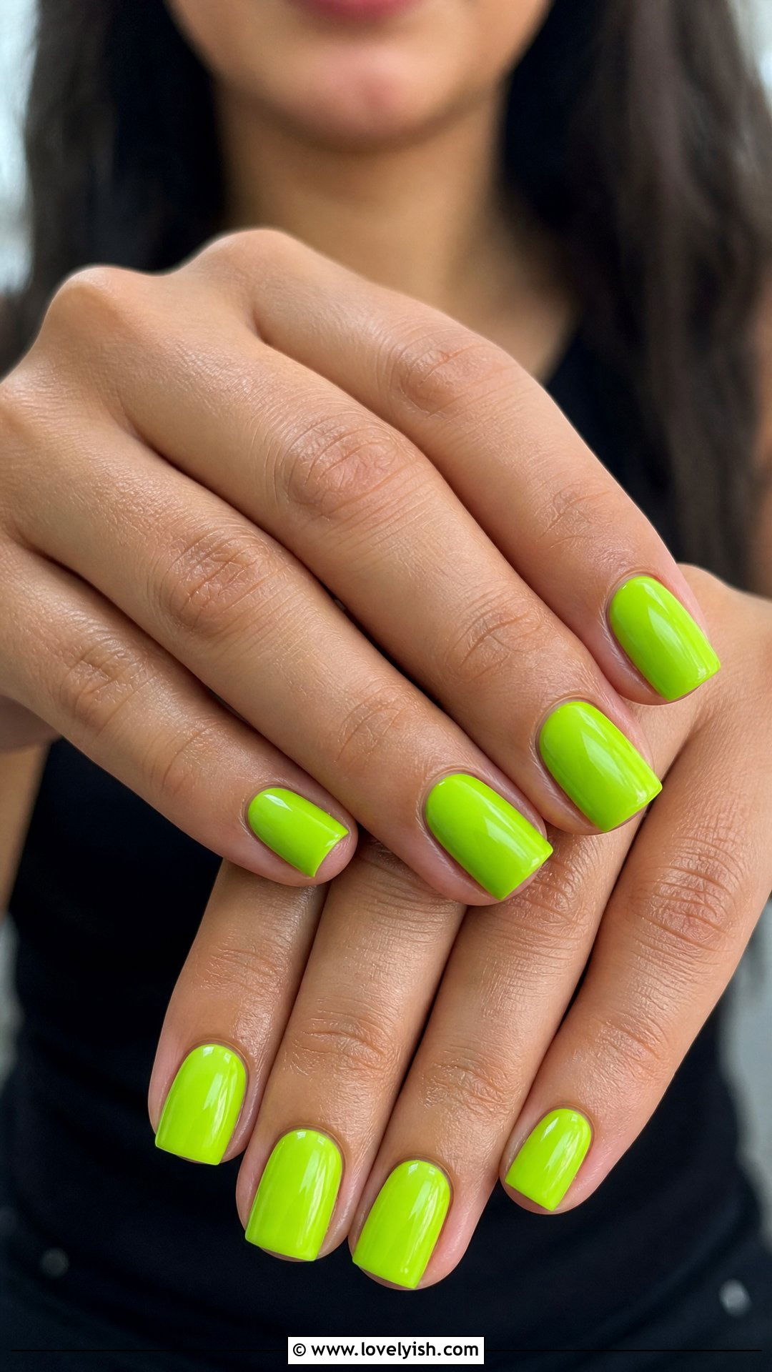 Tropical Lime Green Nails - 25 beach nail ideas - 25 beach nail ideas