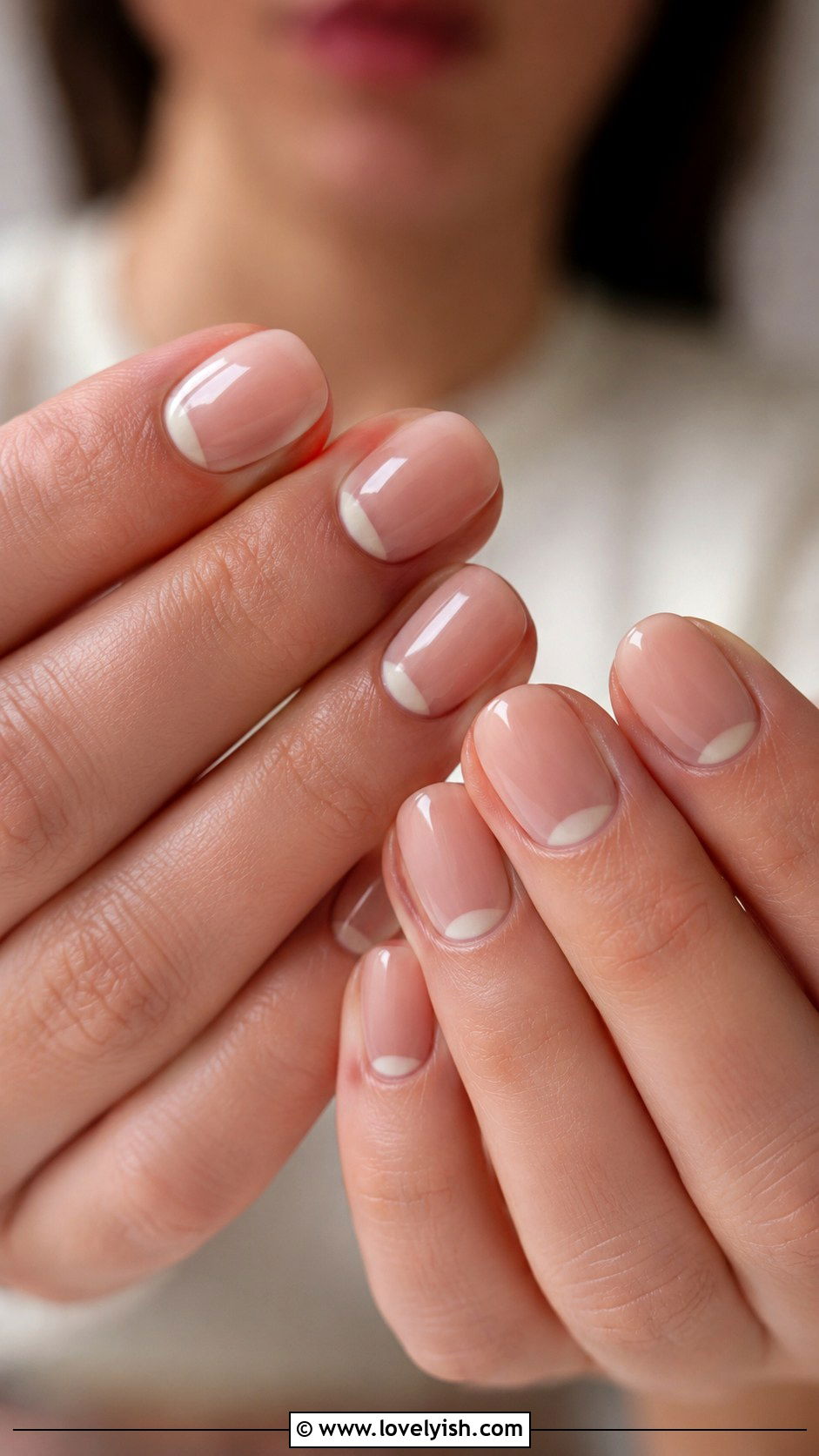 Two Tone Cuticle Nails - 50 minimalist nails - 50 minimalist nails