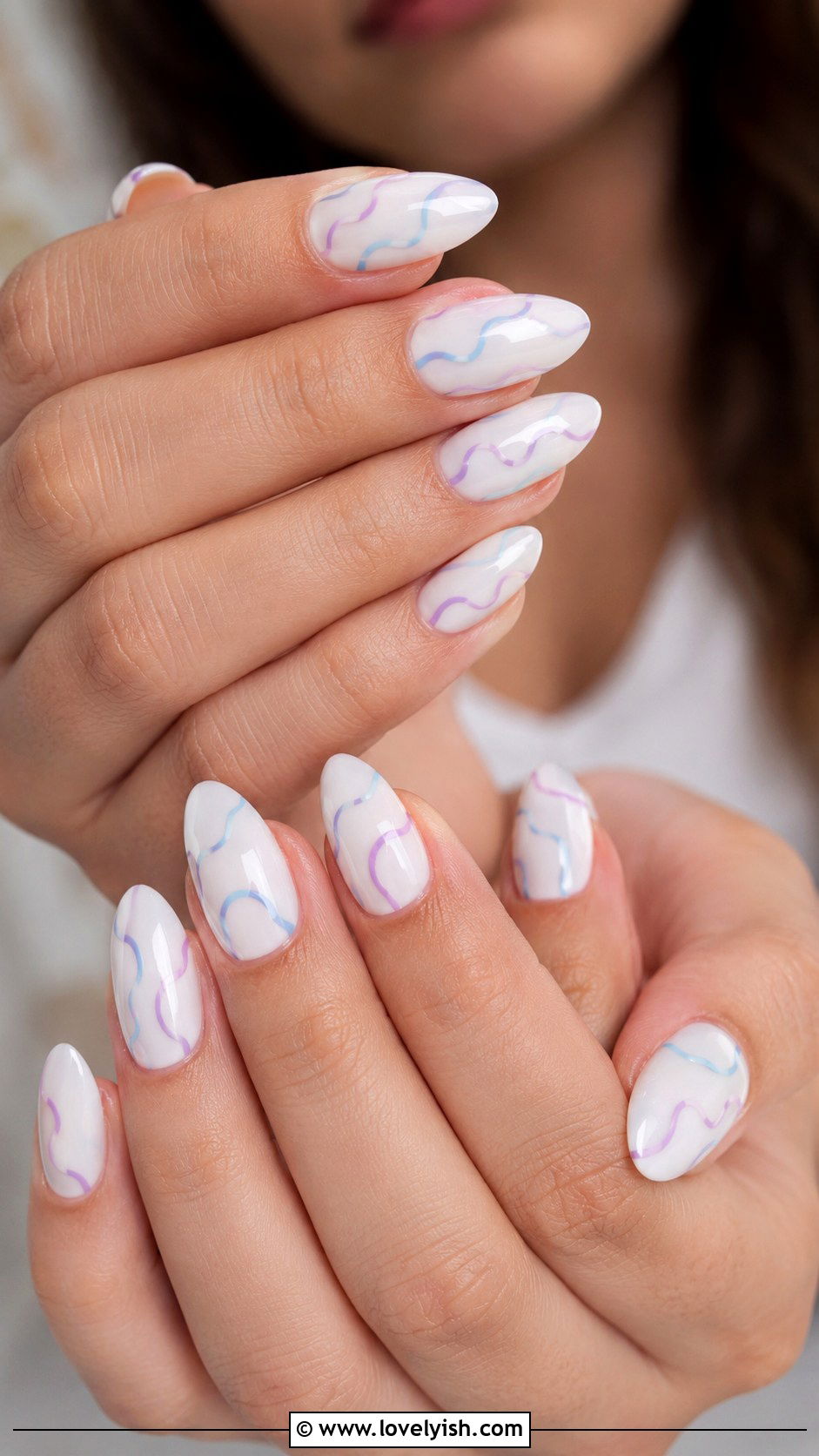 Two Tone Diagonal Nails - 31 simple nail art ideas - 31 simple nail art ideas