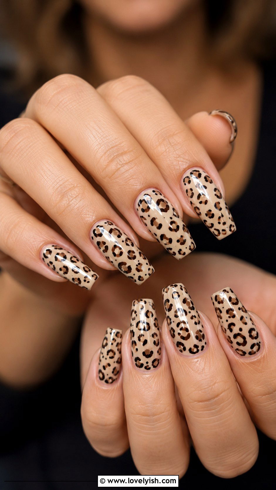 UV Gel Nails With Animal Print - 50 uv gel nails - 50 uv gel nails