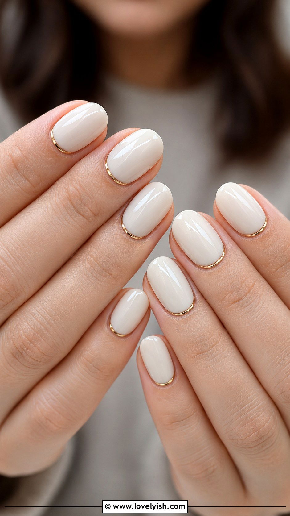 UV Gel Nails With Cloud Dancer Base - 50 uv gel nails - 50 uv gel nails