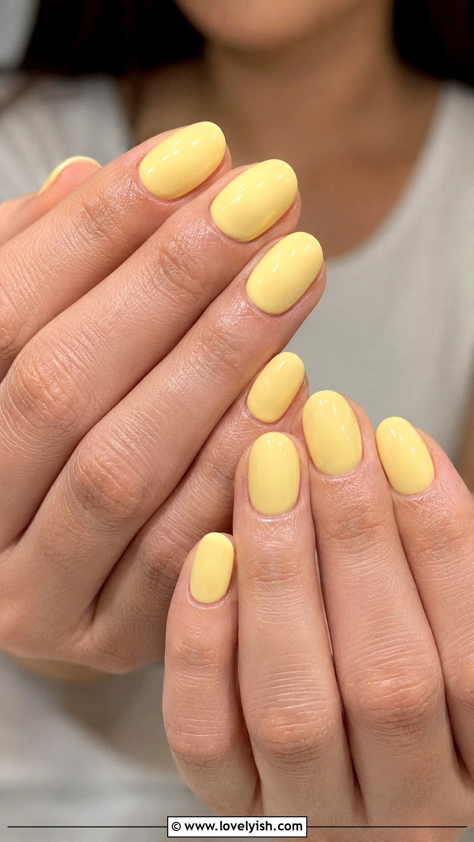 UV Gel Nails in Butter Yellow - 50 uv gel nails - 50 uv gel nails