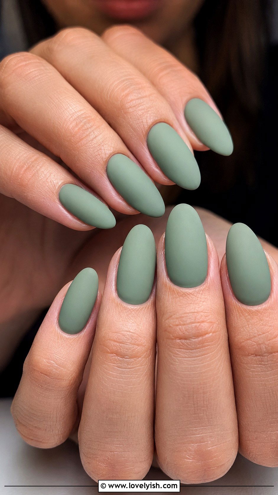 UV Gel Nails in Sage Green - 50 uv gel nails - 50 uv gel nails