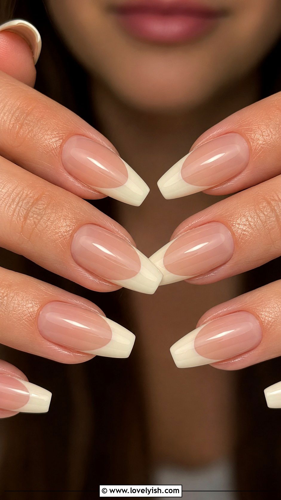 Vanilla Cream French Nails - 50 balletcore nails - 50 balletcore nails