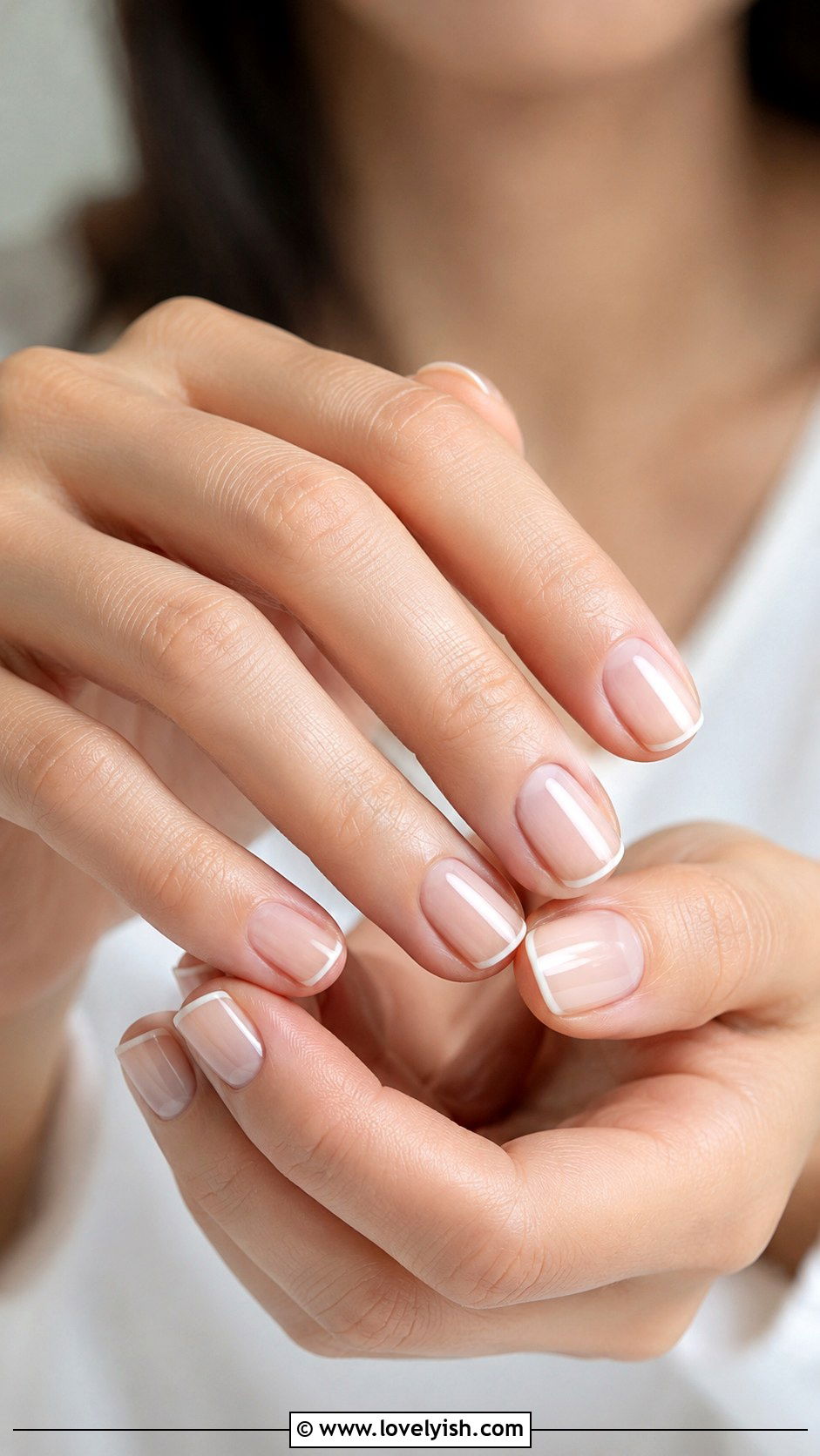Vanilla Nail with Micro French Tips - 50 vanilla girl nails - 50 vanilla girl nails