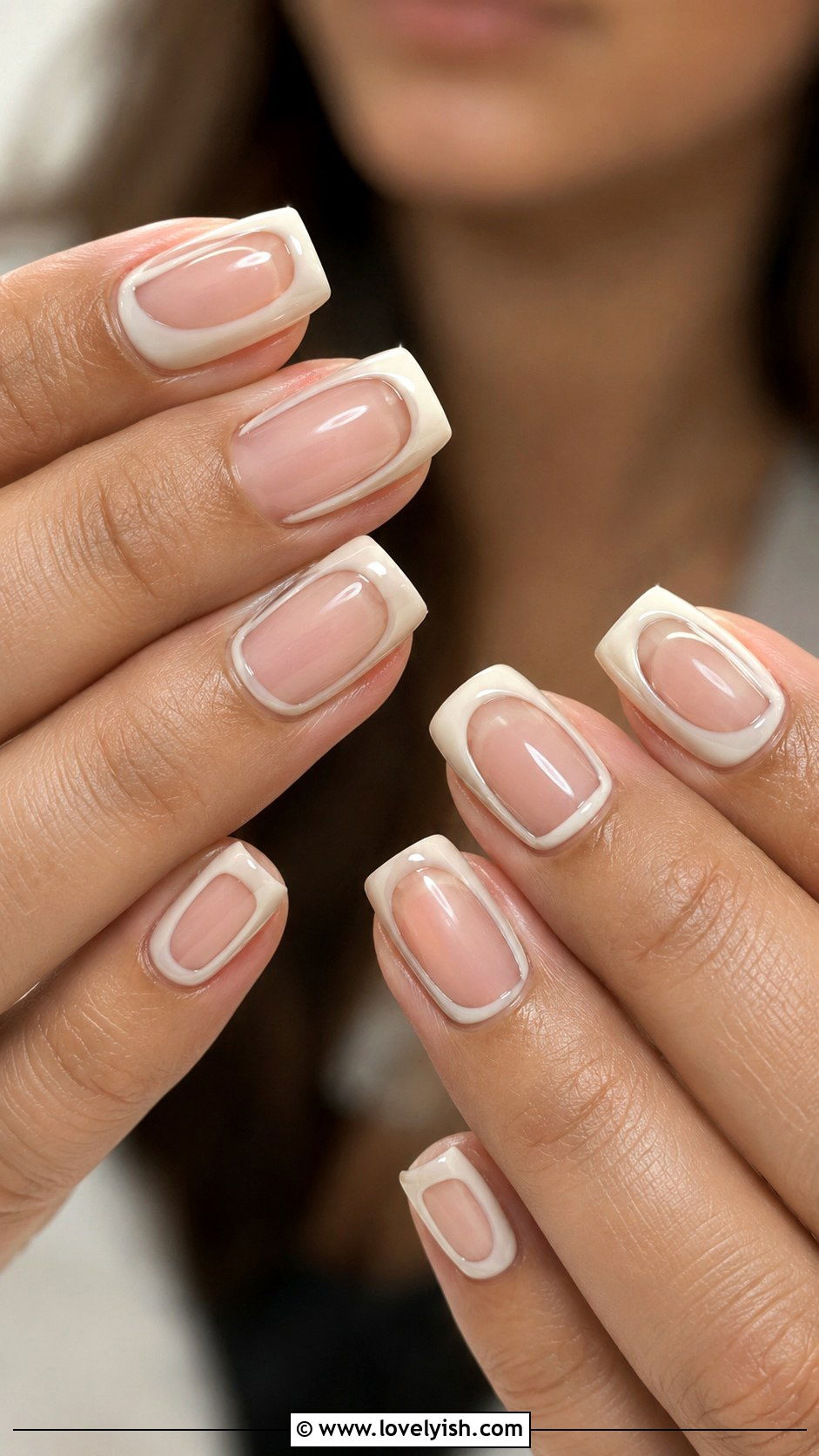 Vanilla Nail with Negative Space Design - 50 vanilla girl nails - 50 vanilla girl nails