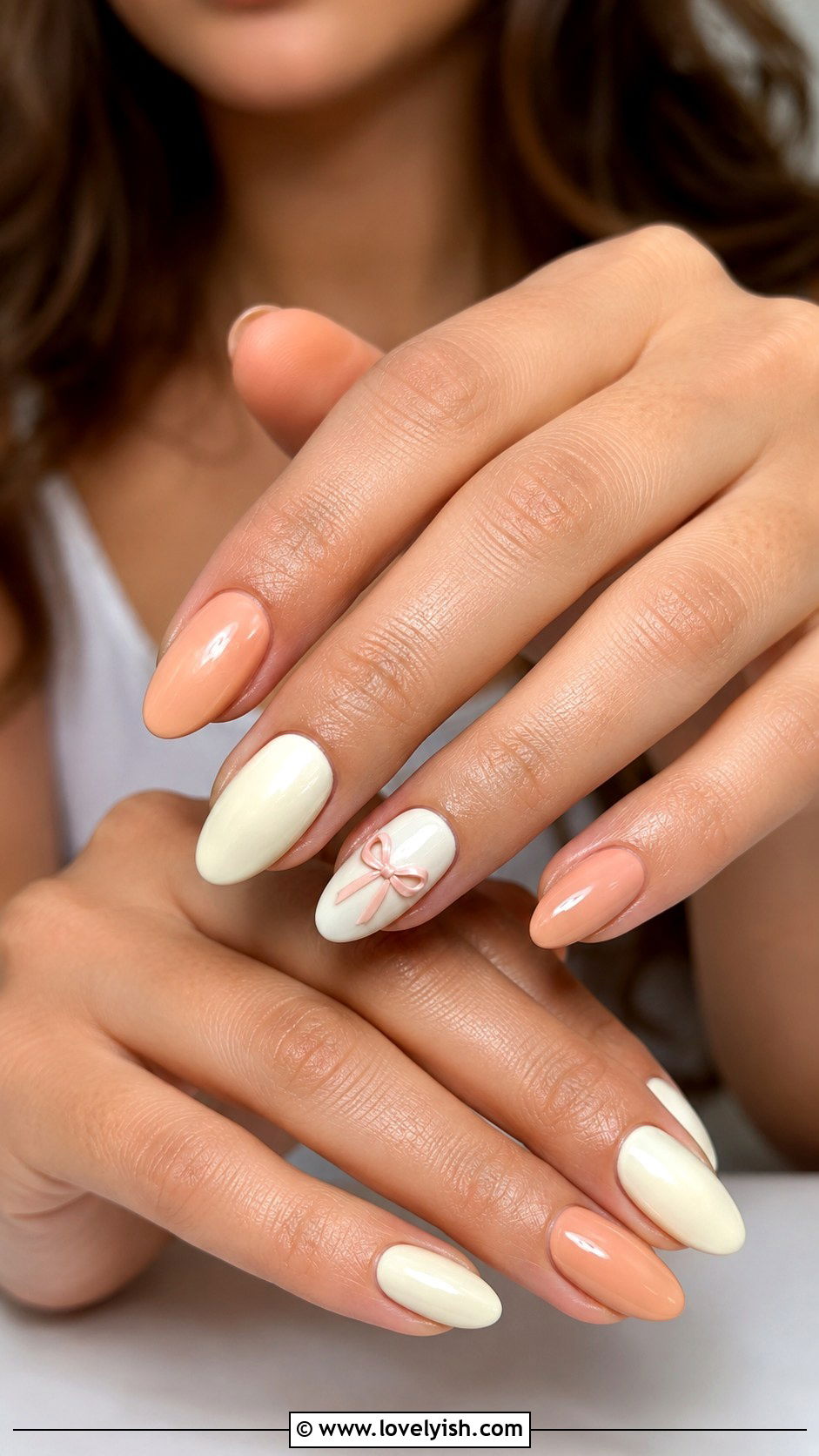 Vanilla and Peach Nails - 50 vanilla girl nails - 50 vanilla girl nails