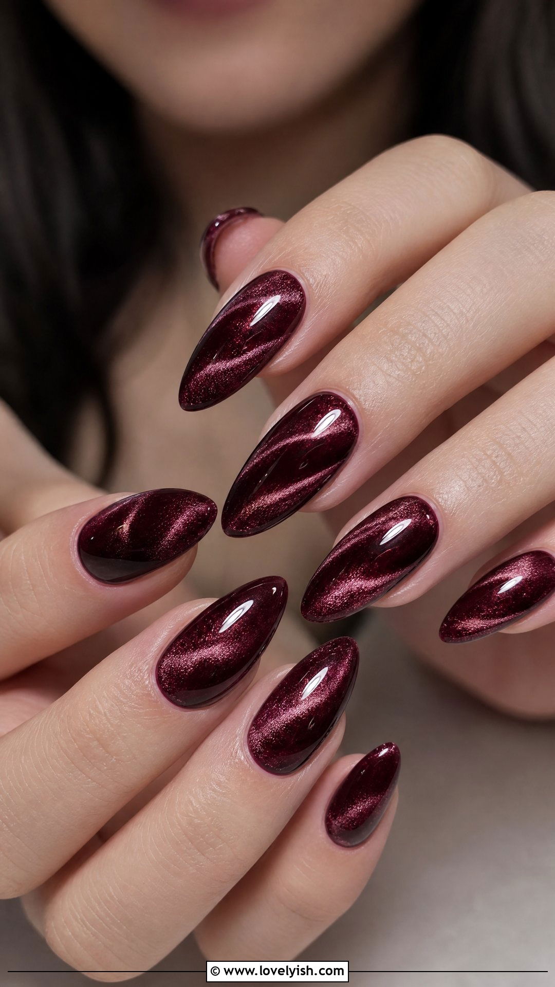 Velvet Burgundy Gothic Nails - 50 gothic nails - 50 gothic nails