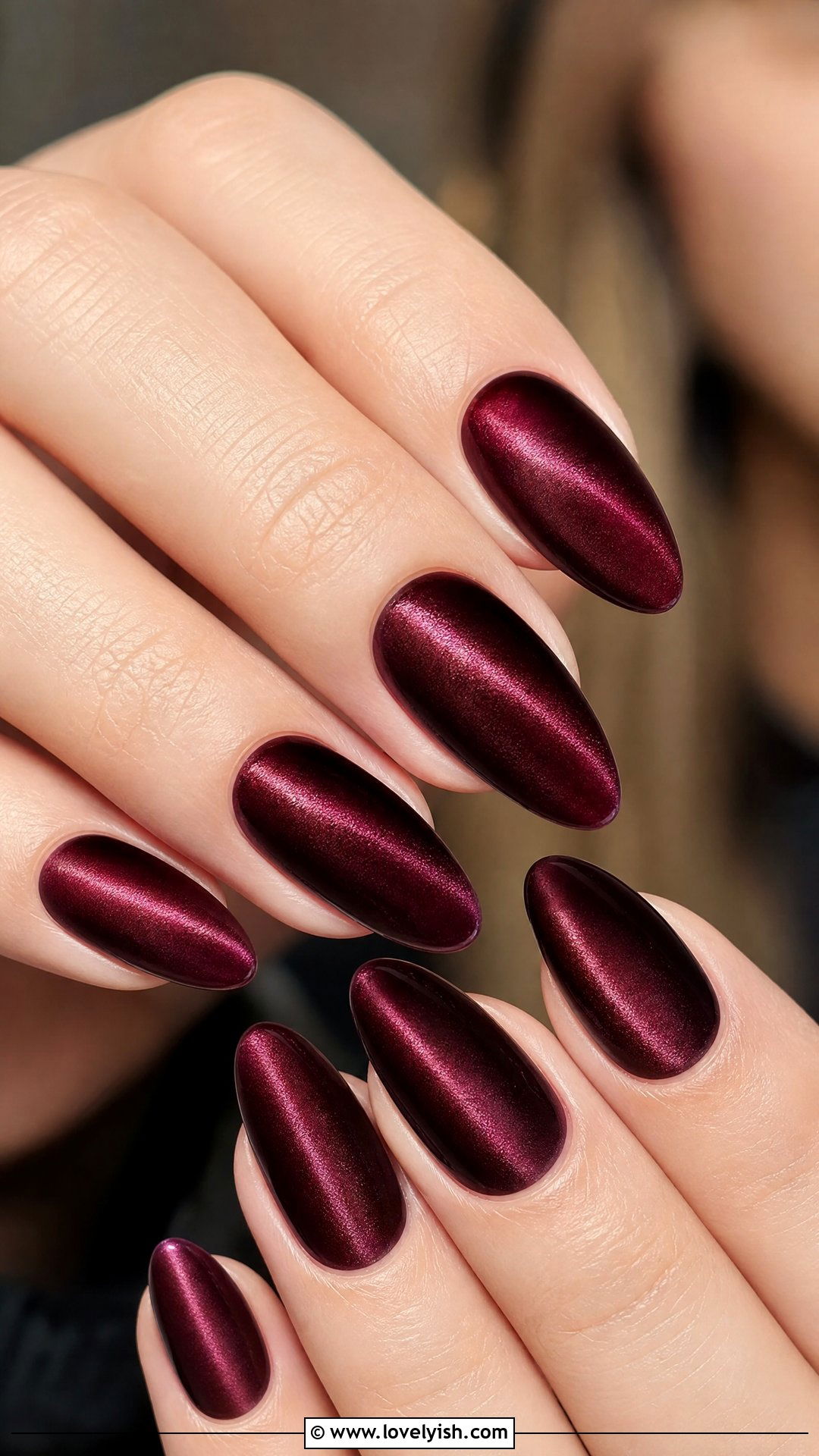 Velvet Burgundy Holiday Nails - 50 holiday nails - 50 holiday nails