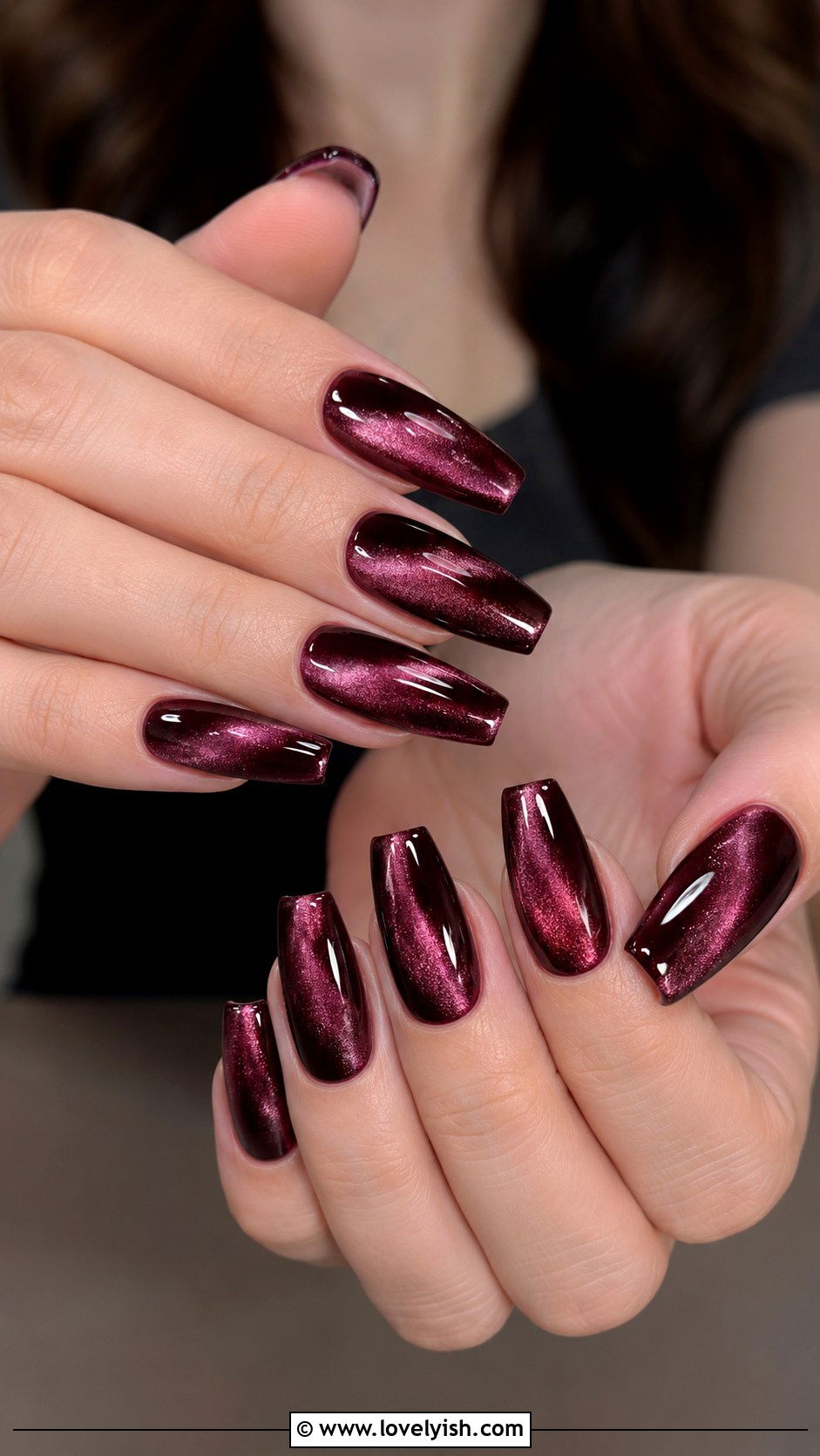 Velvet Cat Eye Nail Art - 25 cool nail art ideas - 25 cool nail art ideas
