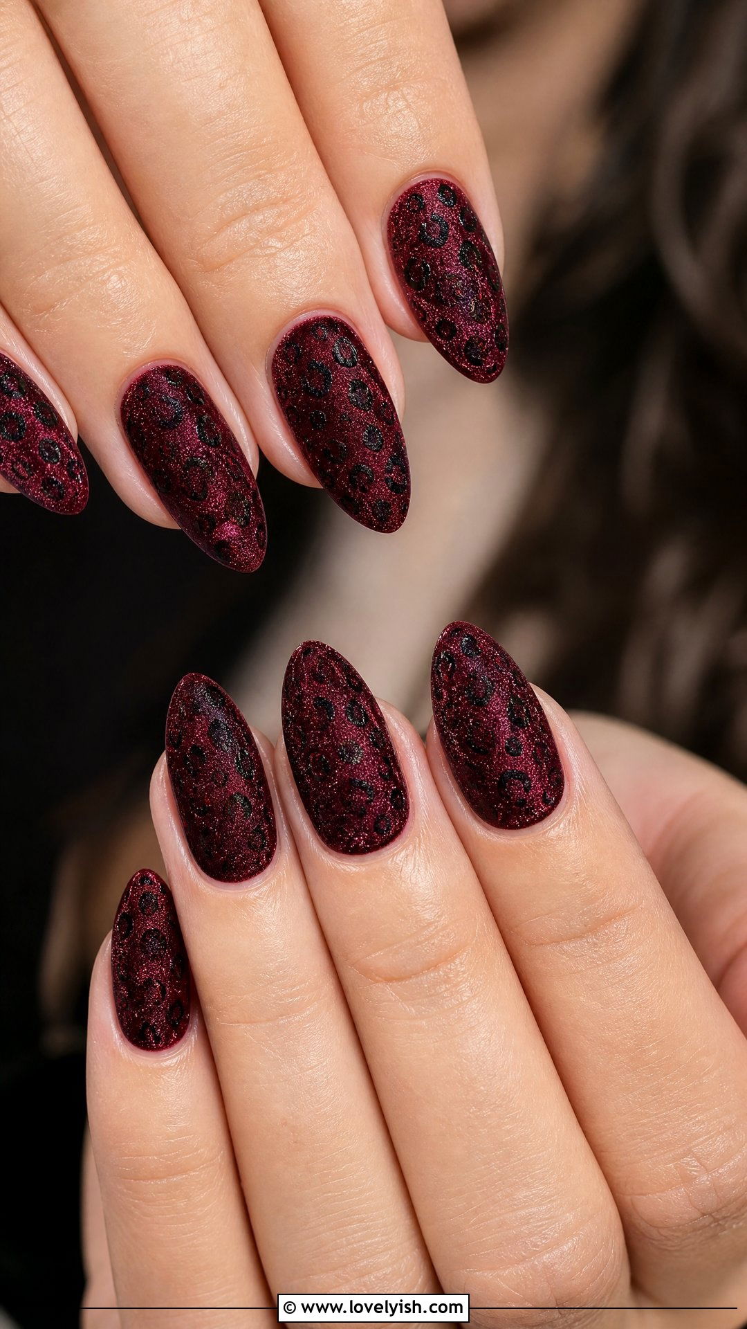 Velvet Leopard Print Nails - 50 leopard print nails - 50 leopard print nails