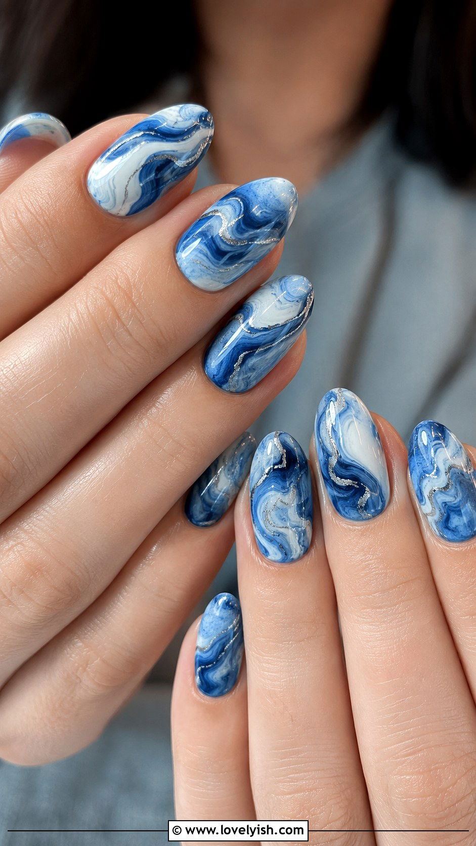 Water Marble Nails - 25 trendy nail designs - 25 trendy nail designs