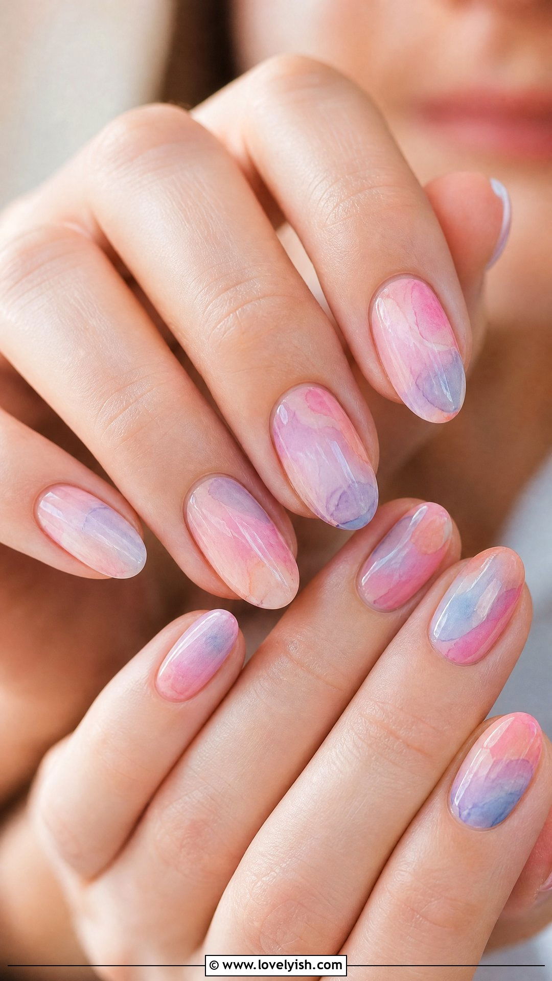 Watercolor Pastel Nails - 44 nails designs - 44 nails designs