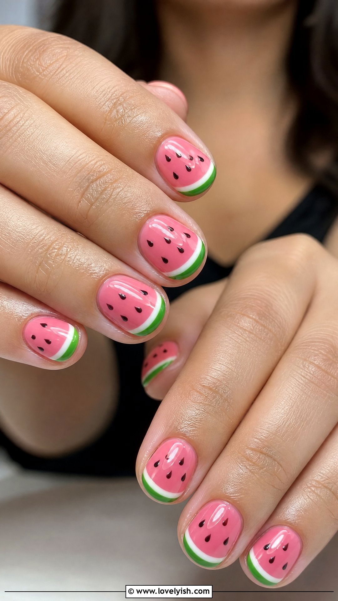 Watermelon Round Nails - 50 round nails - 50 round nails