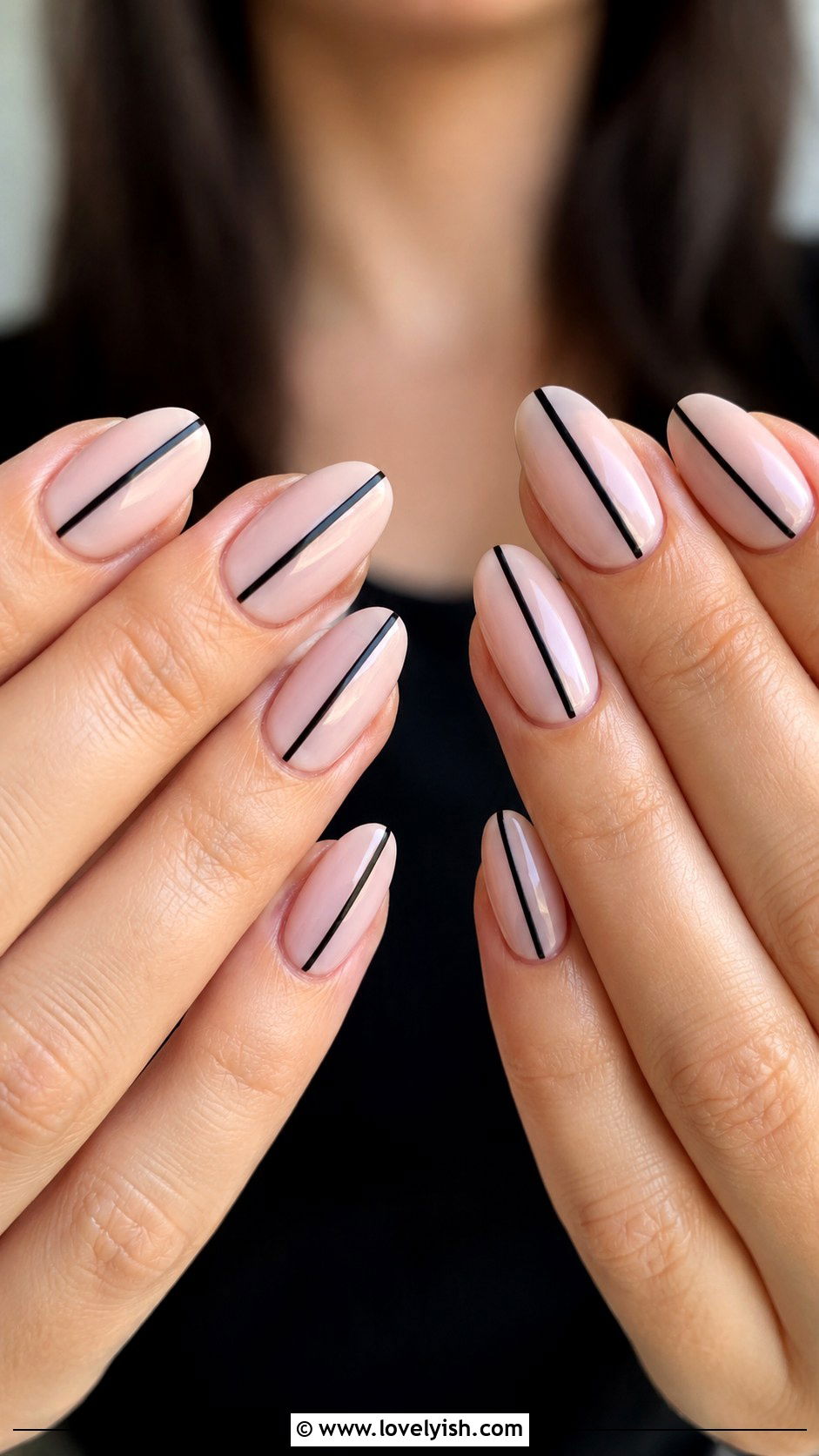 Wavy Line Nails - 31 simple nail art ideas - 31 simple nail art ideas