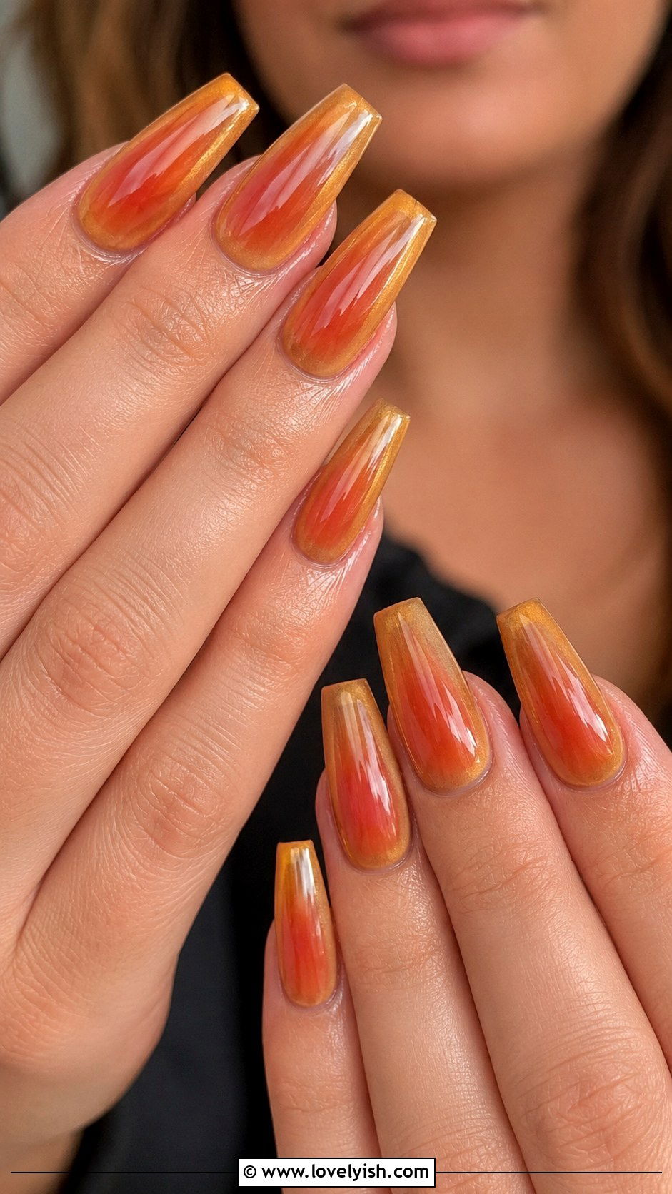 Western Sunset Aura Nails - 50 western nail designs - 50 western nail designs