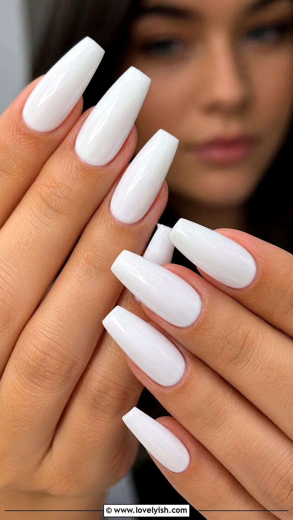 White Acrylic Nails - 38 white nail designs - 38 white nail designs