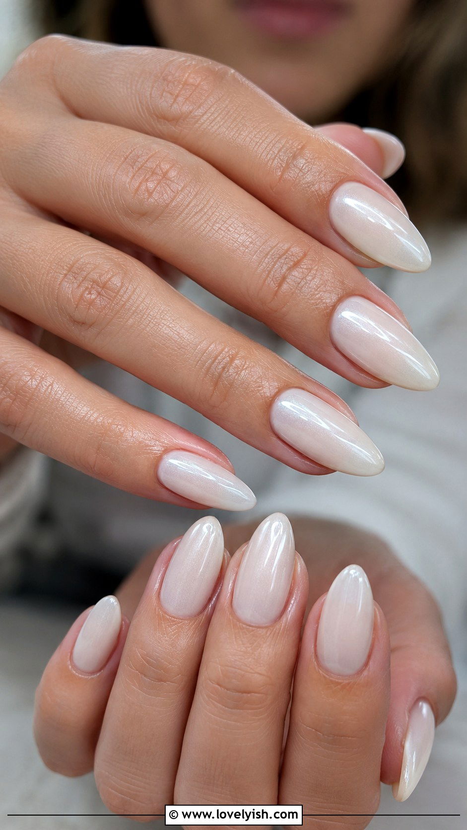 White Almond Nails - 50 white nails - 50 white nails
