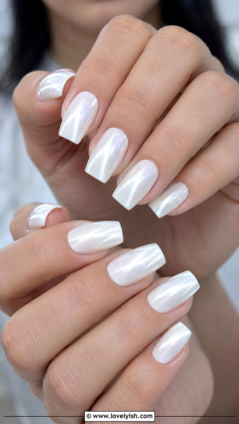 White Cat Eye Nails - 38 white nail designs - 38 white nail designs