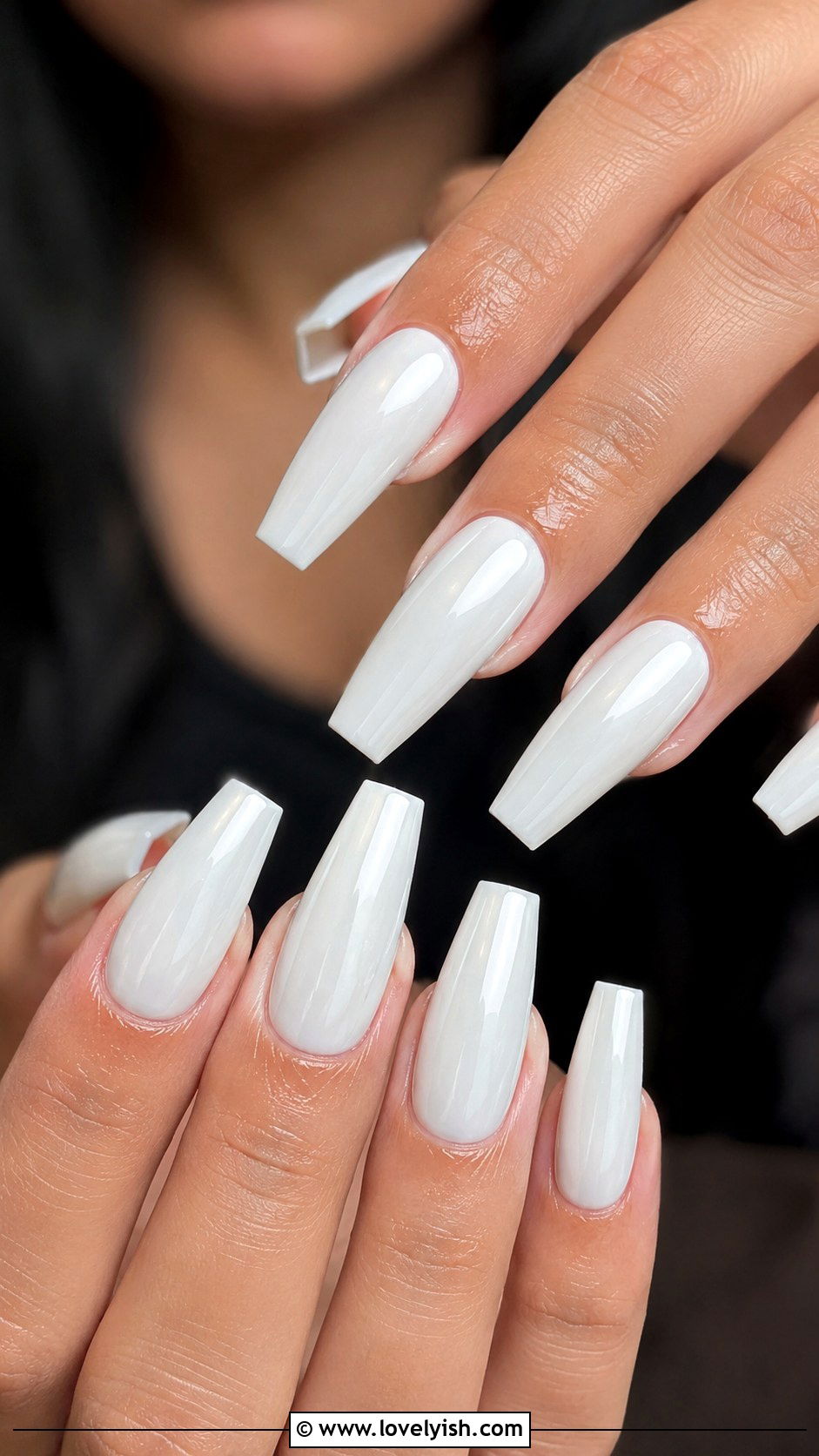 White Coffin Nails - 50 white nails - 50 white nails