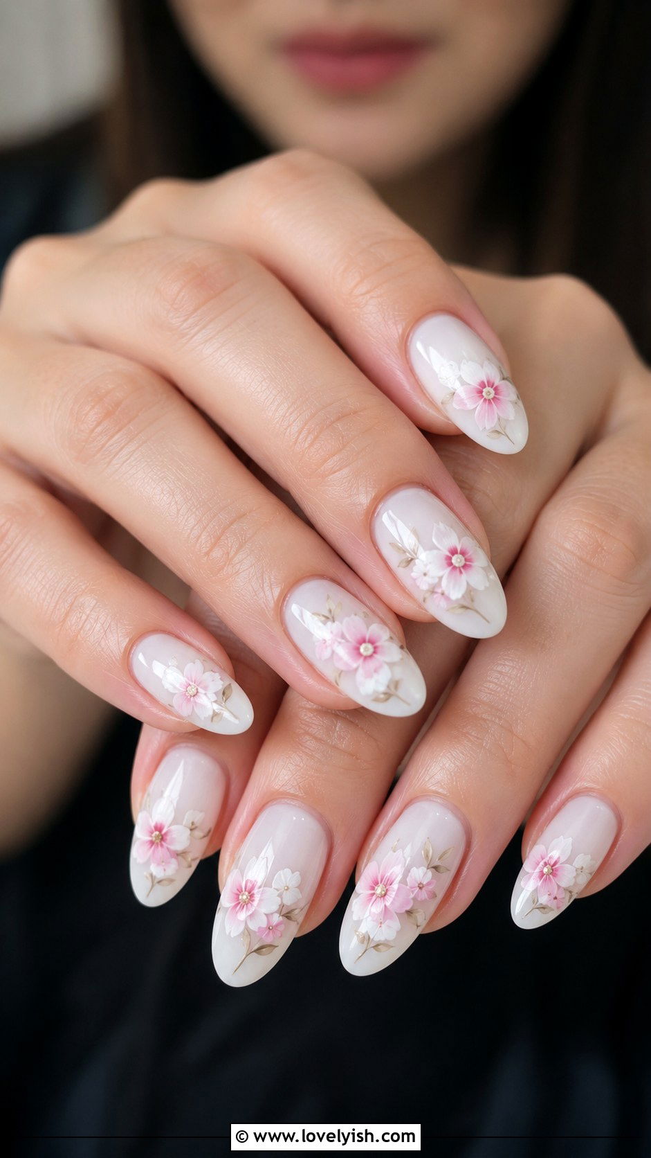 White Floral Nail Art - 38 white nail designs - 38 white nail designs