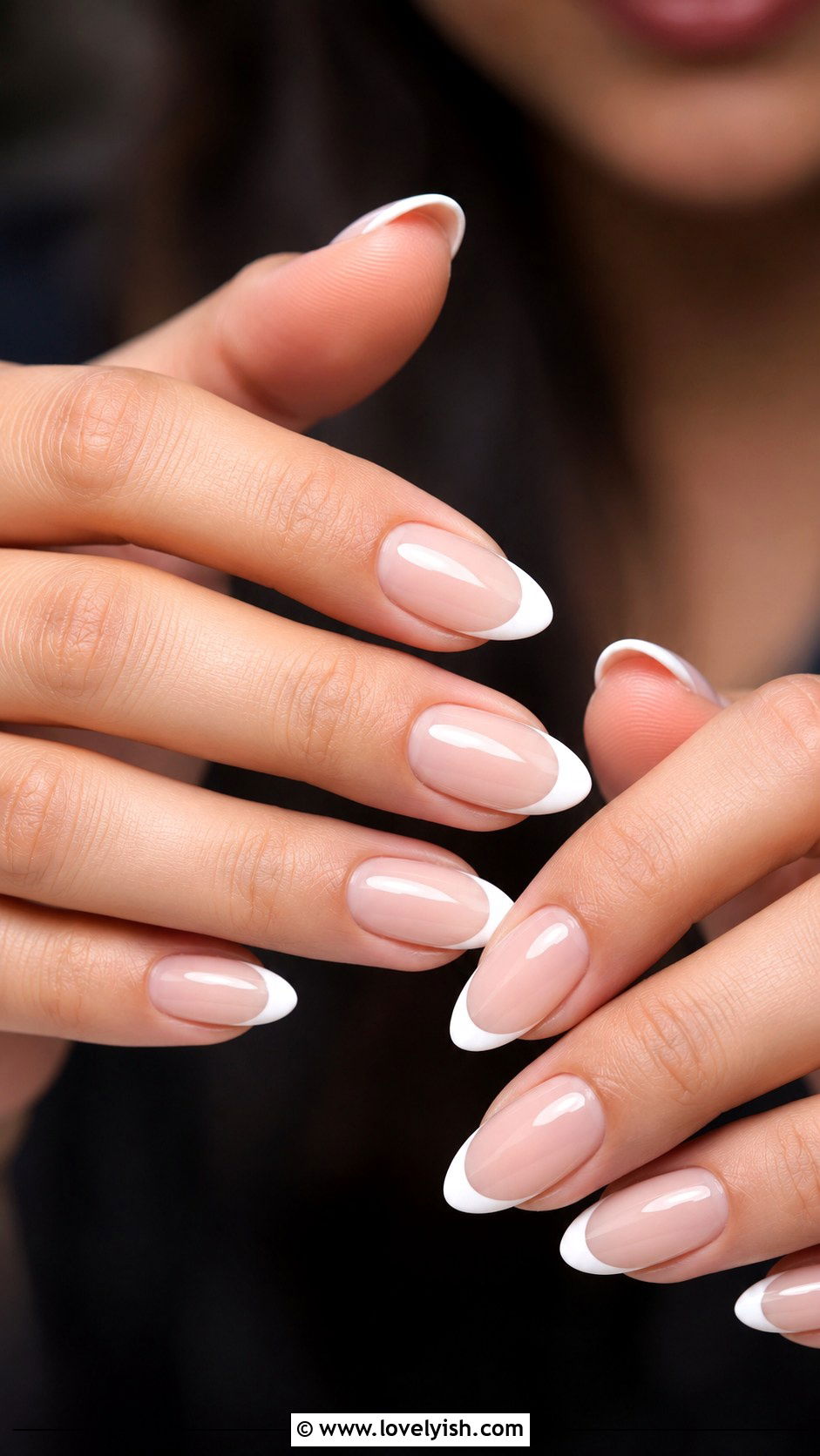 White French Tip Nails - 38 white nail designs - 38 white nail designs