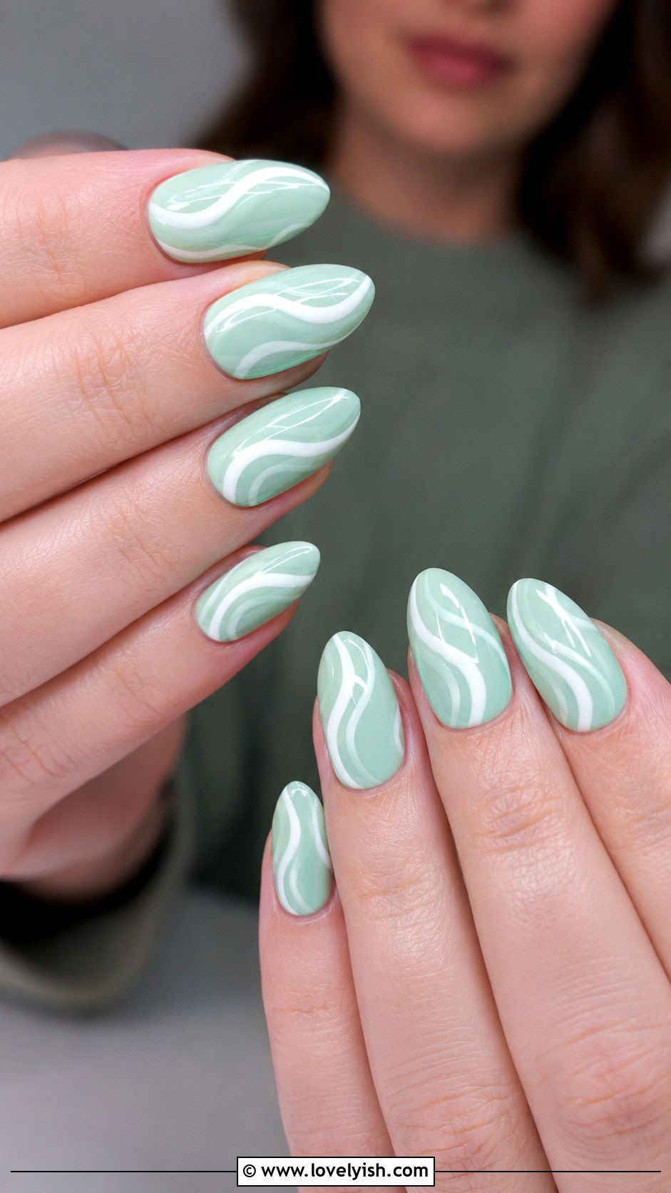 White Nails With Black Micro Dots - 33 easy nail designs for beginners - 33 easy nail designs for beginners
