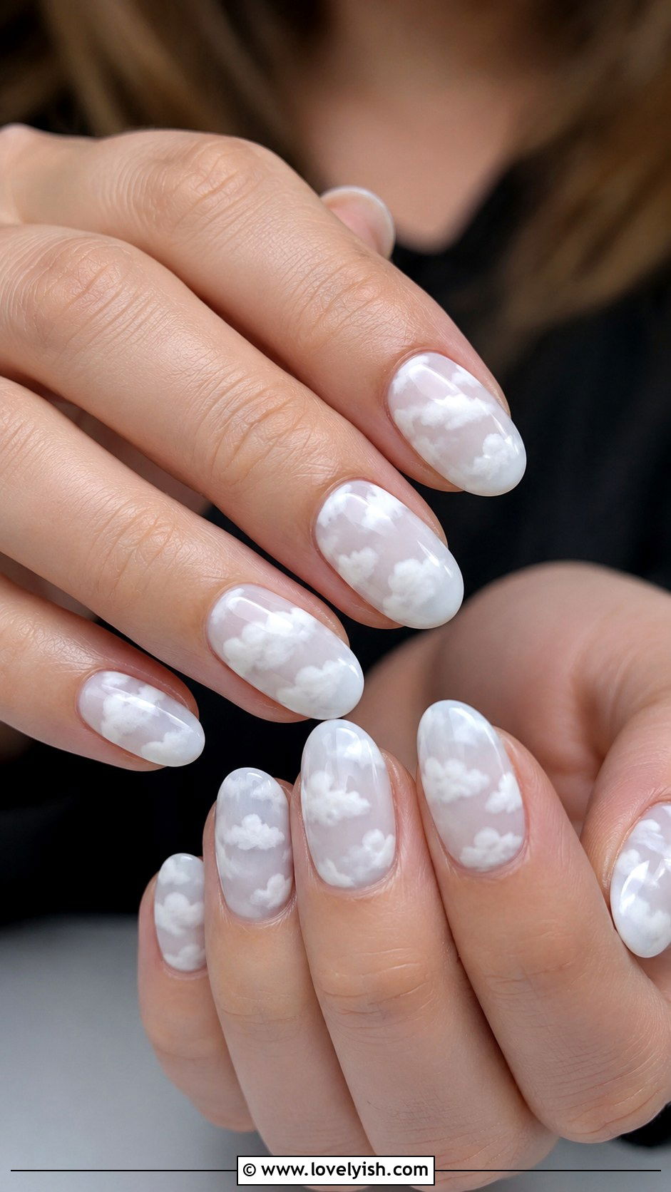 White Nails with Foil Details - 38 white nail designs - 38 white nail designs