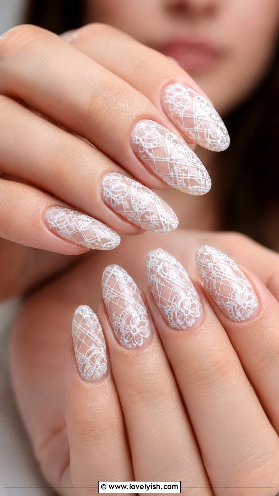White Negative Space Nails - 38 white nail designs - 38 white nail designs