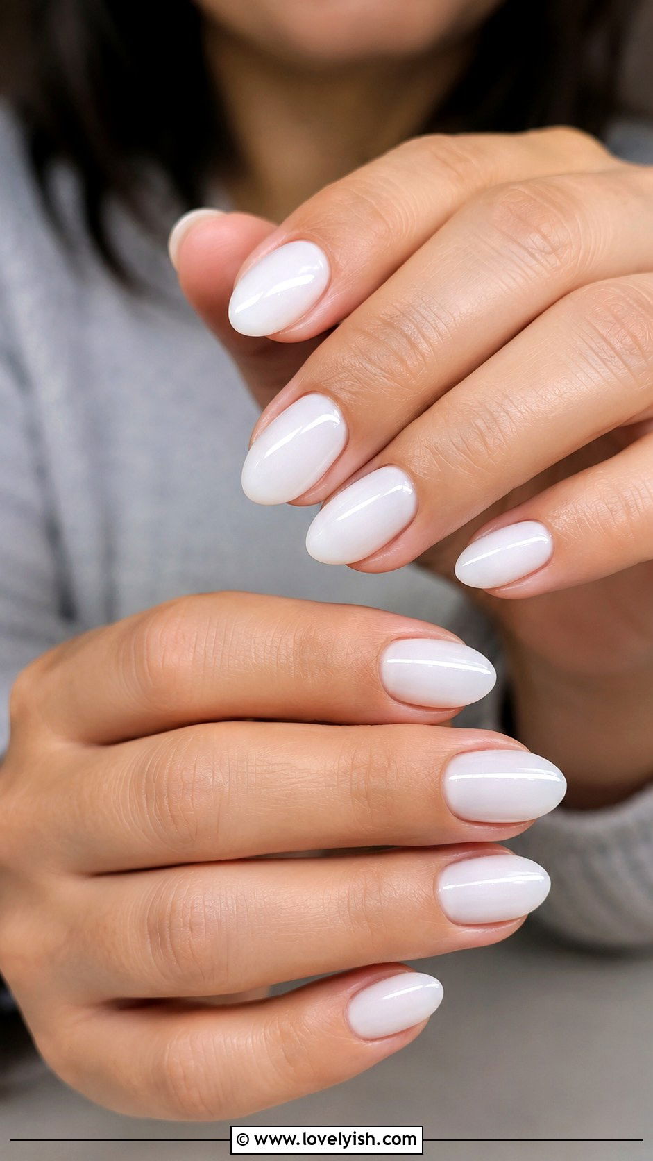 White Oval Nails - 50 white nails - 50 white nails