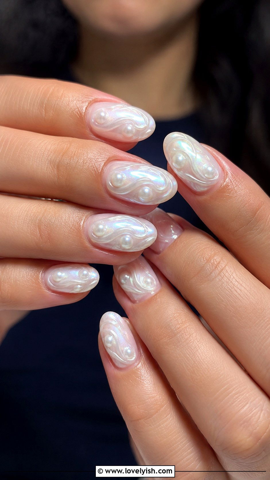 White Pearl Nails - 50 white nails - 50 white nails