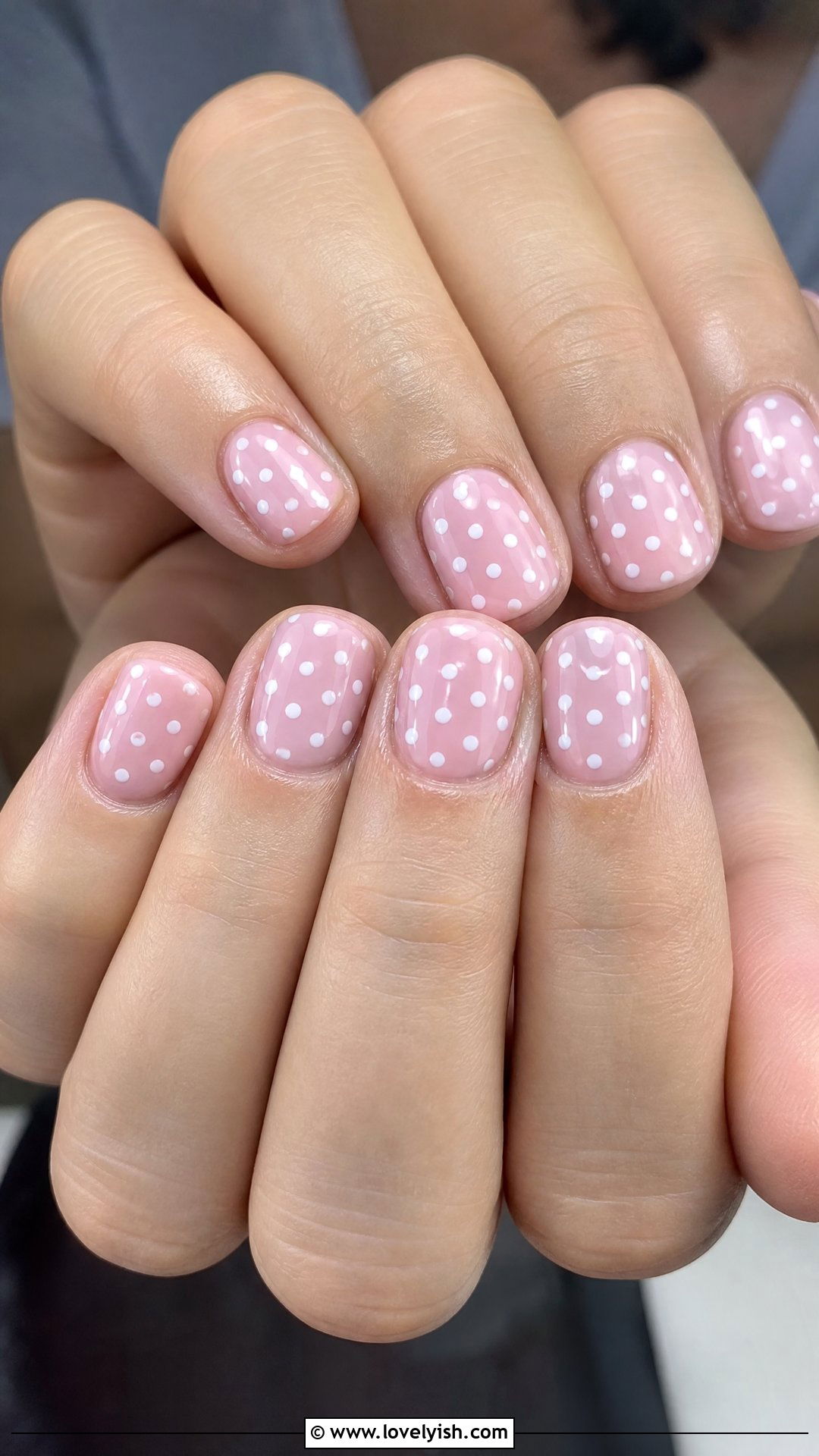 White Polka Dot Nails - 50 pictures of nail designs - 50 pictures of nail designs