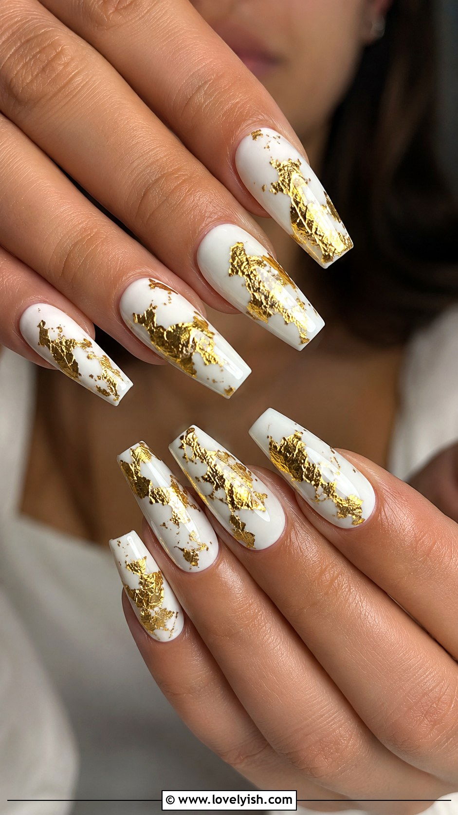 White Snowflake Nails - 38 white nail designs - 38 white nail designs