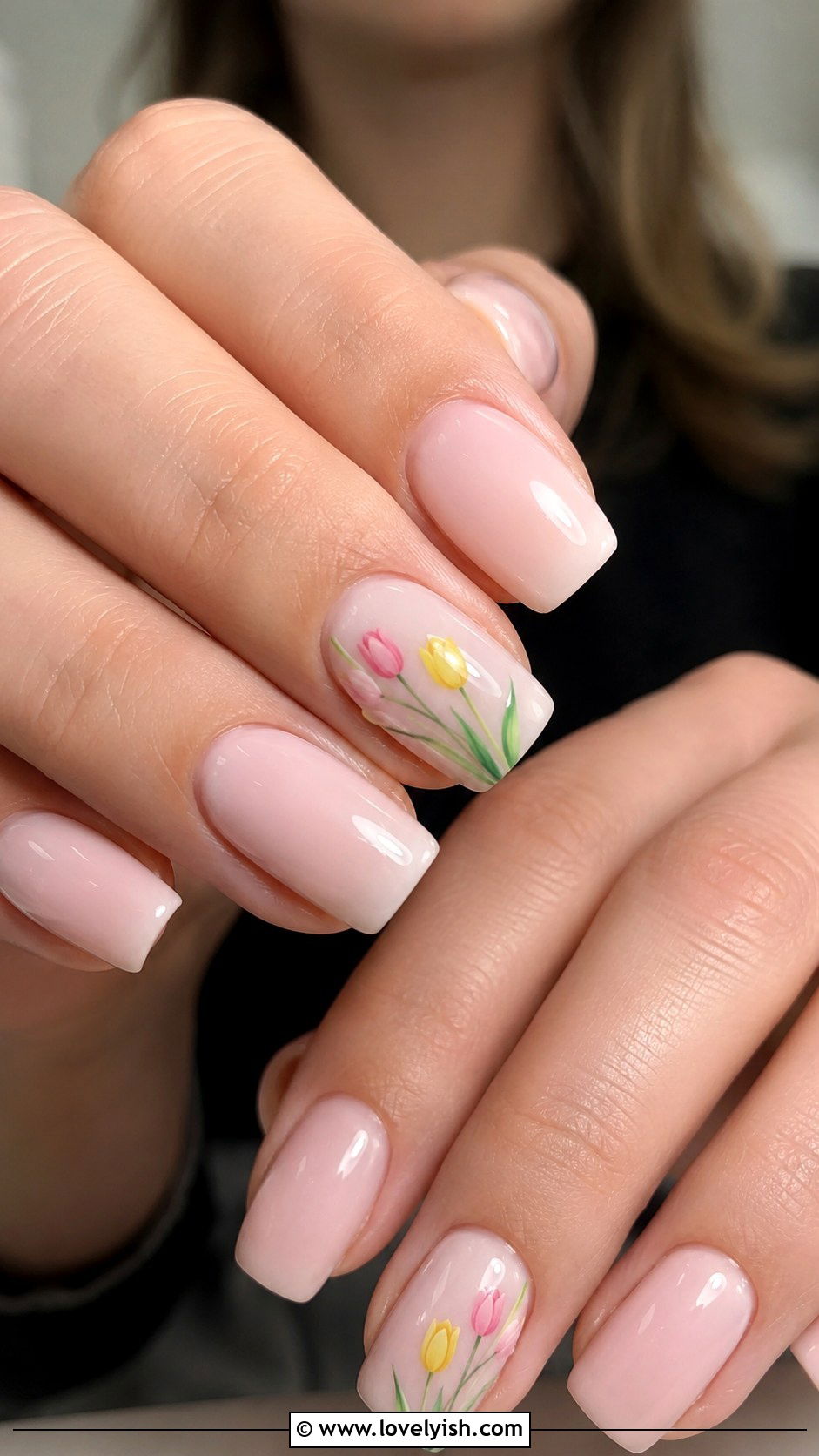 White Tulip Nails - 33 spring nail design ideas - 33 spring nail design ideas