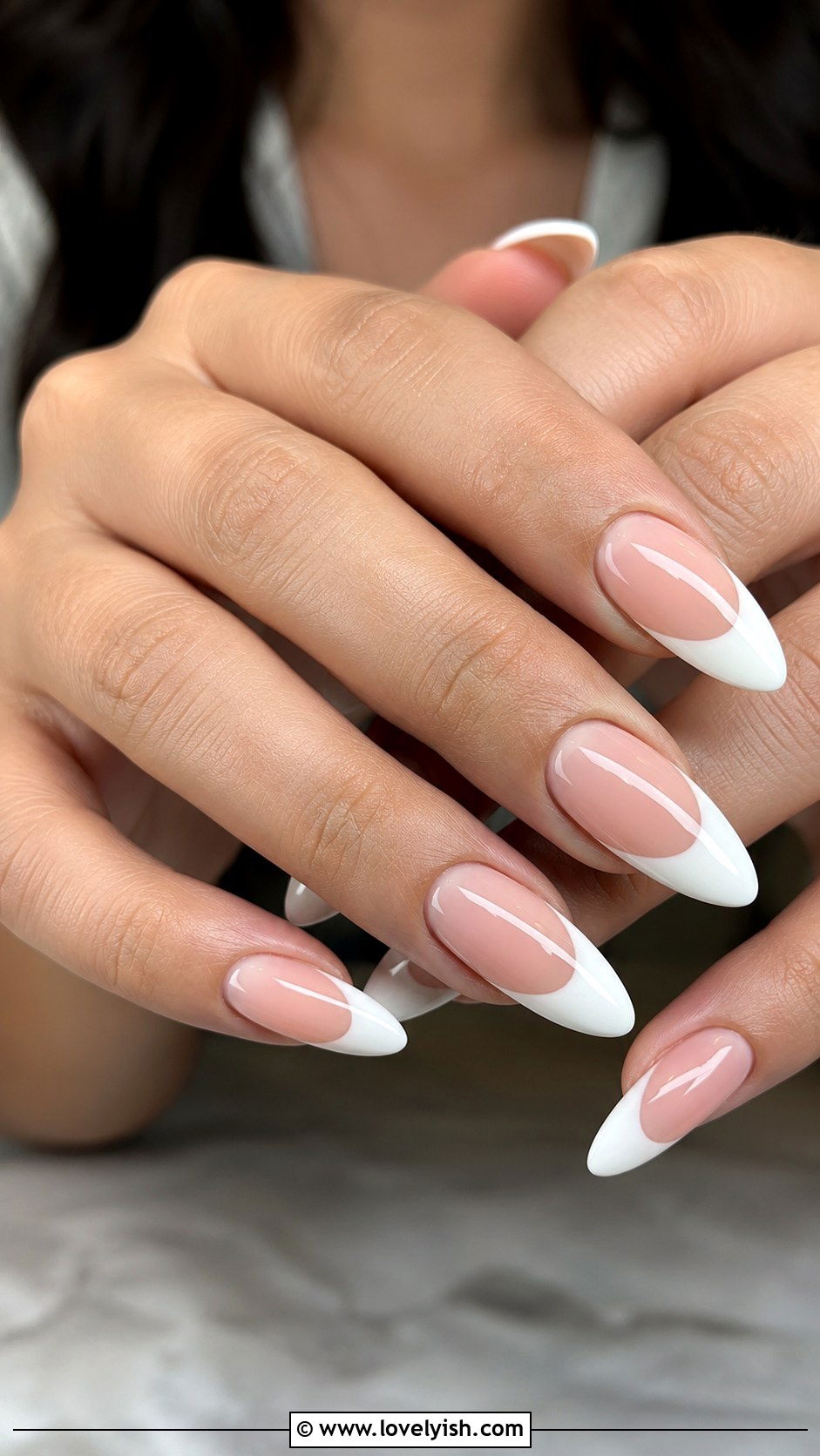 Wide French Tip Nails - 42 french nail designs - 42 french nail designs