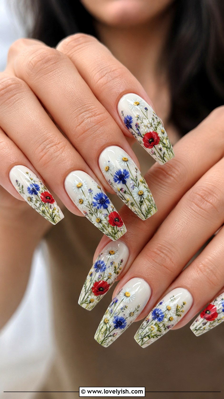 Wildflower Meadow Nails - 38 flower nail art ideas - 38 flower nail art ideas