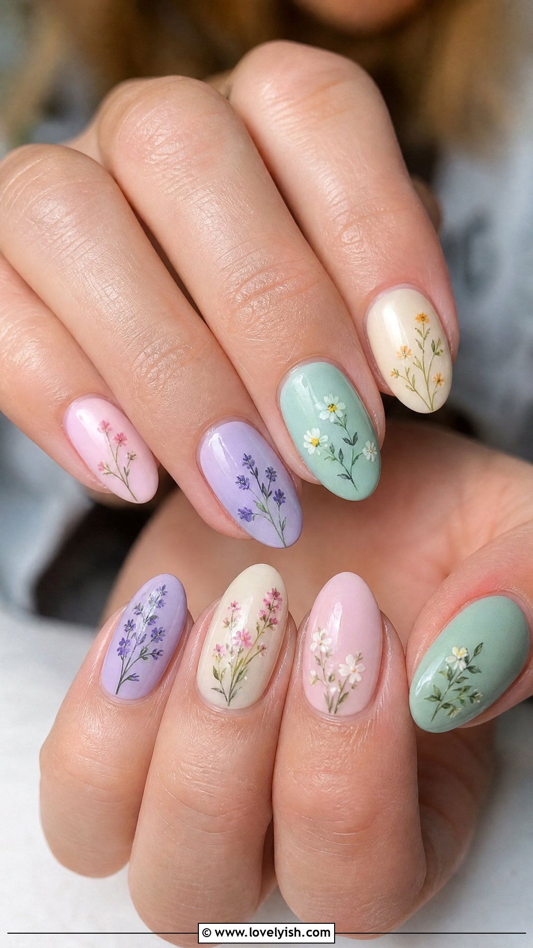 Wildflower Pastel Nails - 39 nail ideas 2026 - 39 nail ideas 2026