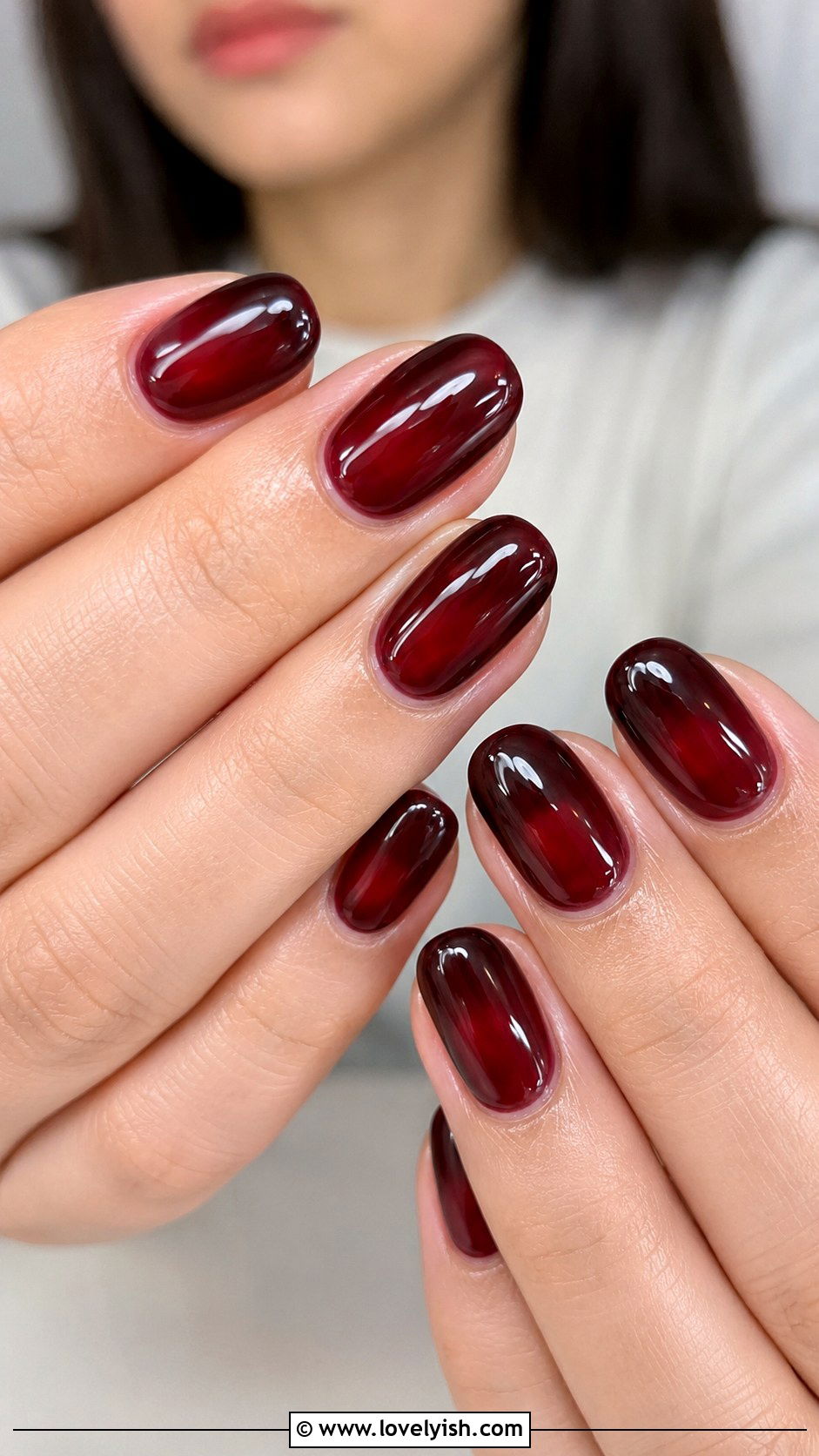 Wine Nail Jelly Nails - 50 wine nails - 50 wine nails