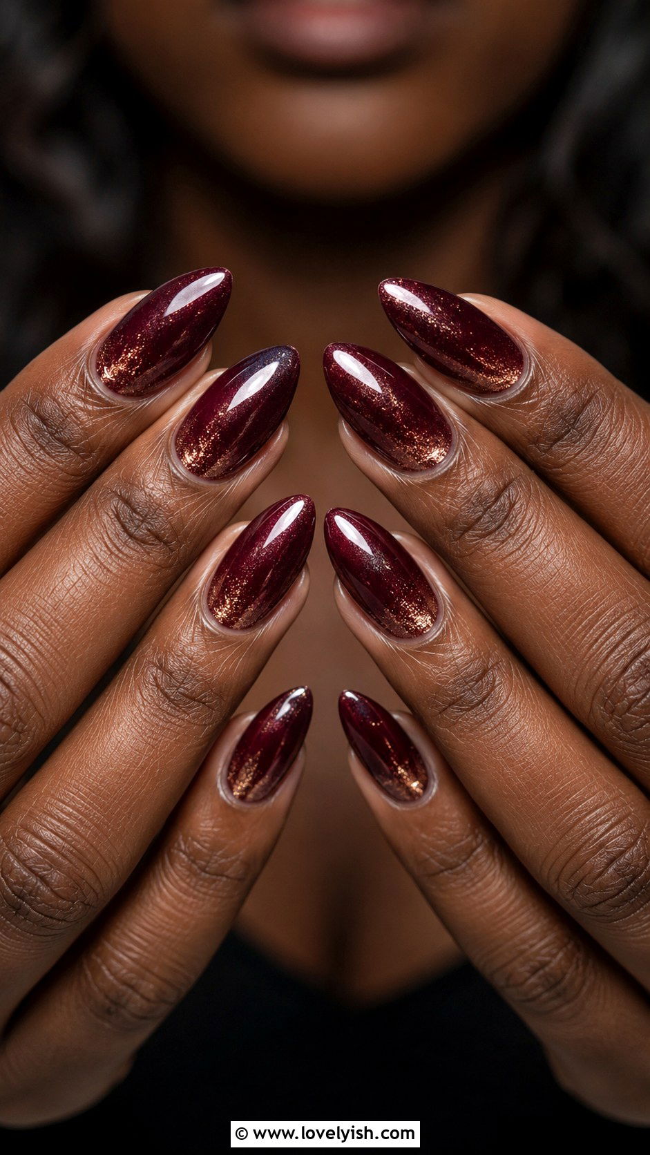 Wine Nails for Dark Skin Tones - 50 wine nails - 50 wine nails