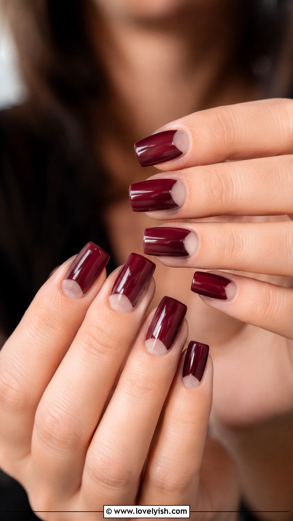 Wine Nails with Negative Space - 50 wine nails - 50 wine nails
