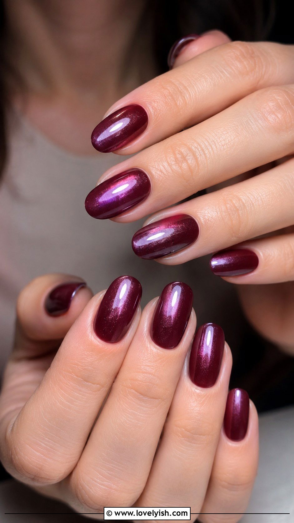 Wine Nails with Pearl Finish - 50 wine nails - 50 wine nails