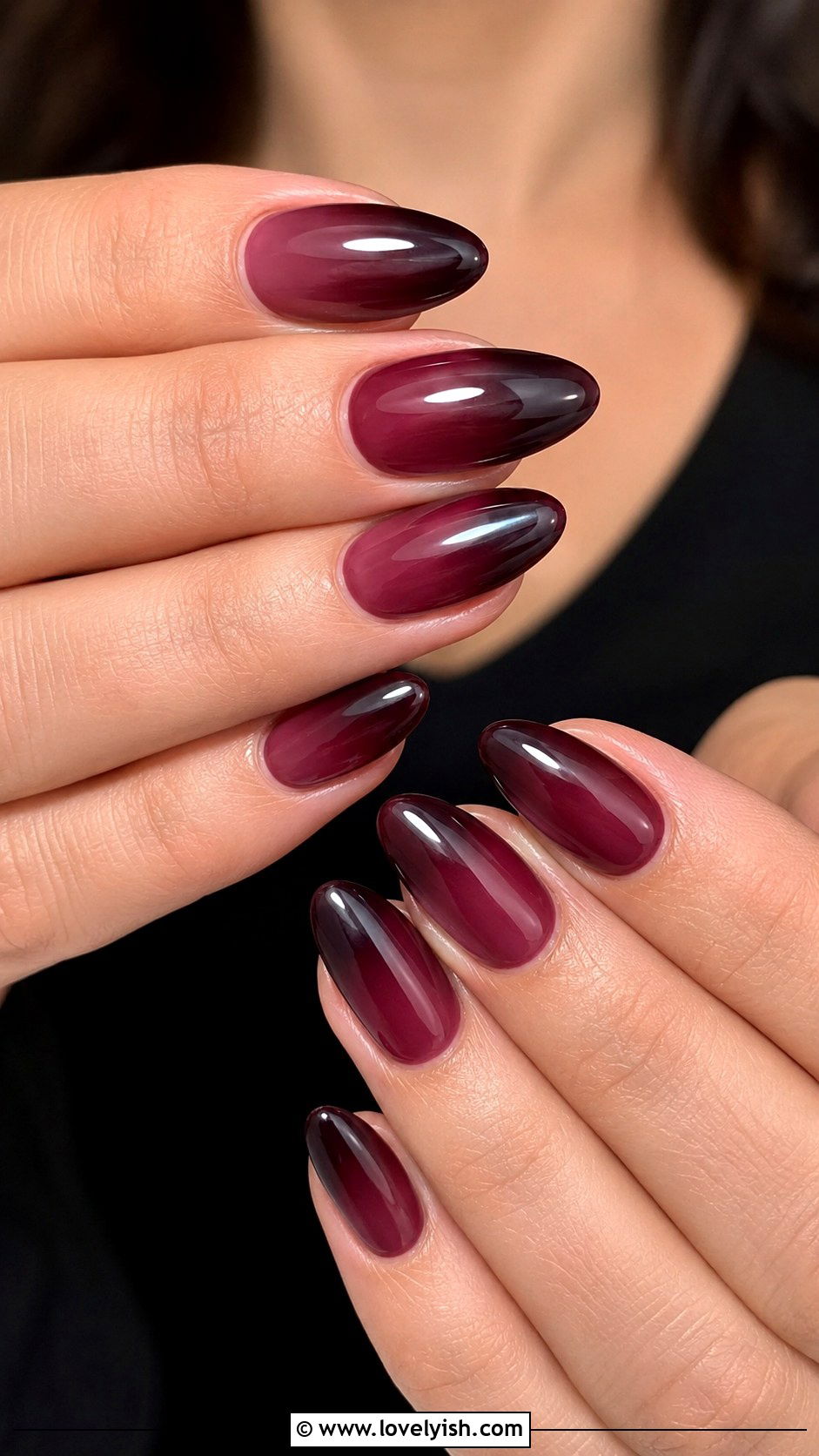Wine Ombre Nails - 50 wine nails - 50 wine nails