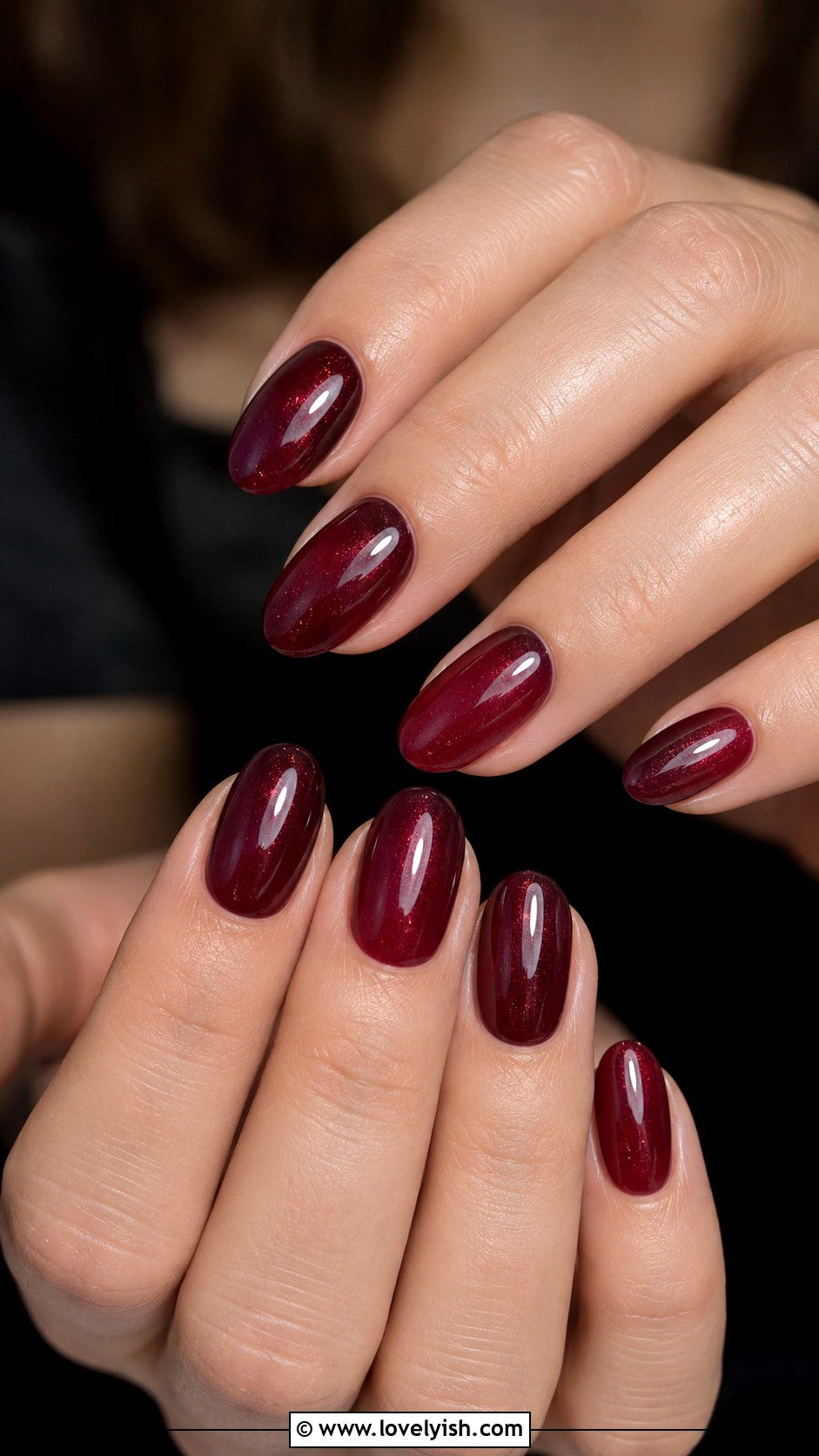 Wine Oval Nails - 50 wine nails - 50 wine nails