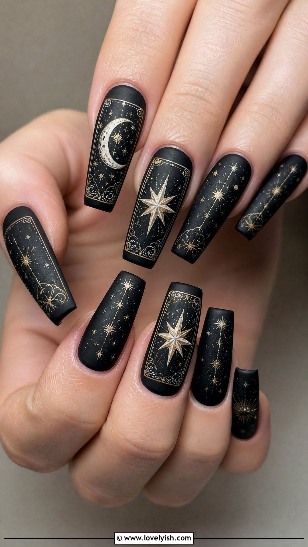 Witchy Tarot Card Nails - 50 goth nails - 50 goth nails