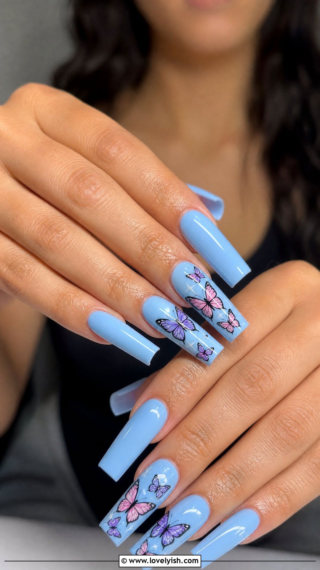Y2K Butterfly Acrylic Nails - 25 acrylic nails designs - 25 acrylic nails designs