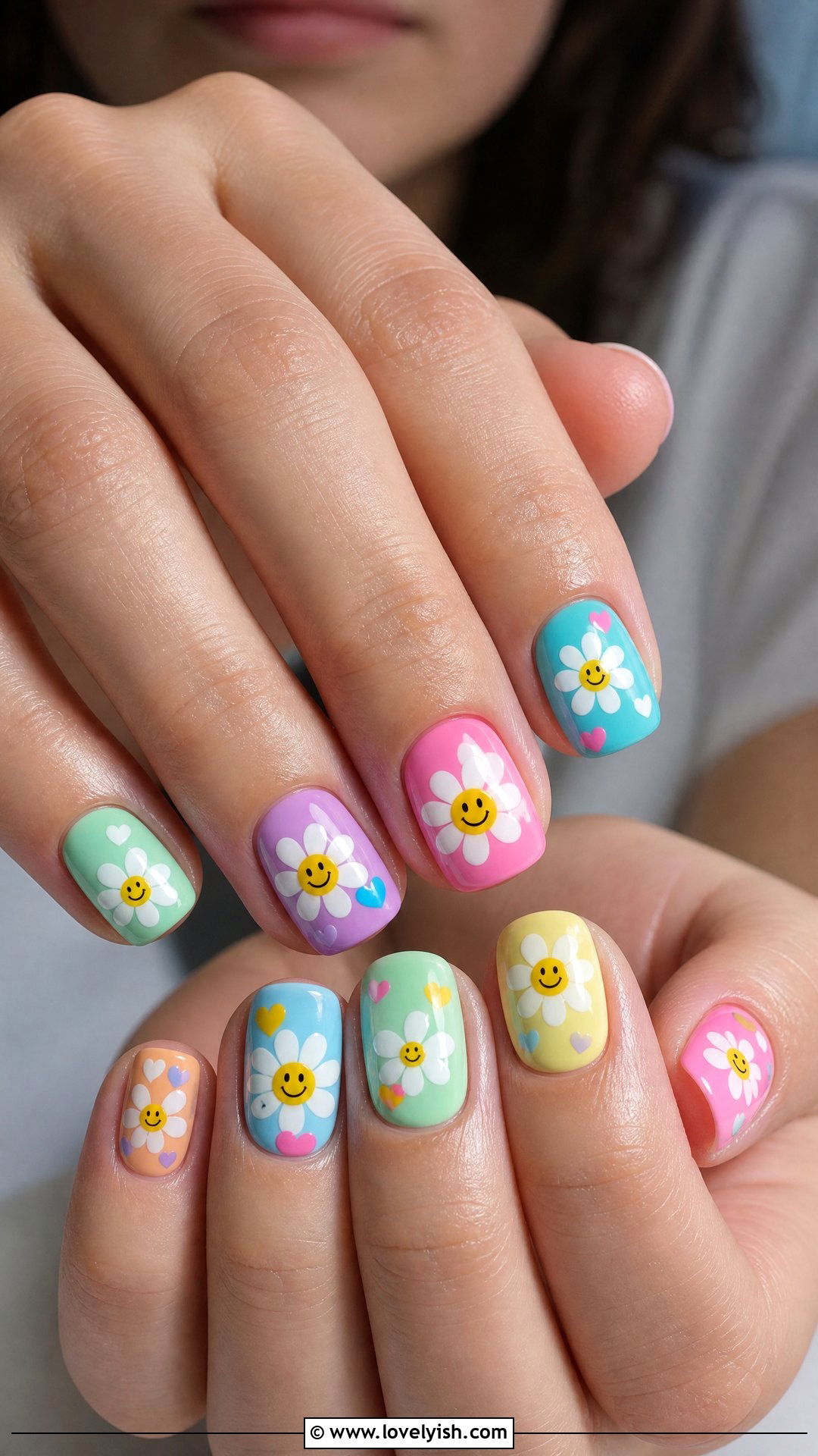 Y2K Daisy Nails - 50 daisy nails - 50 daisy nails