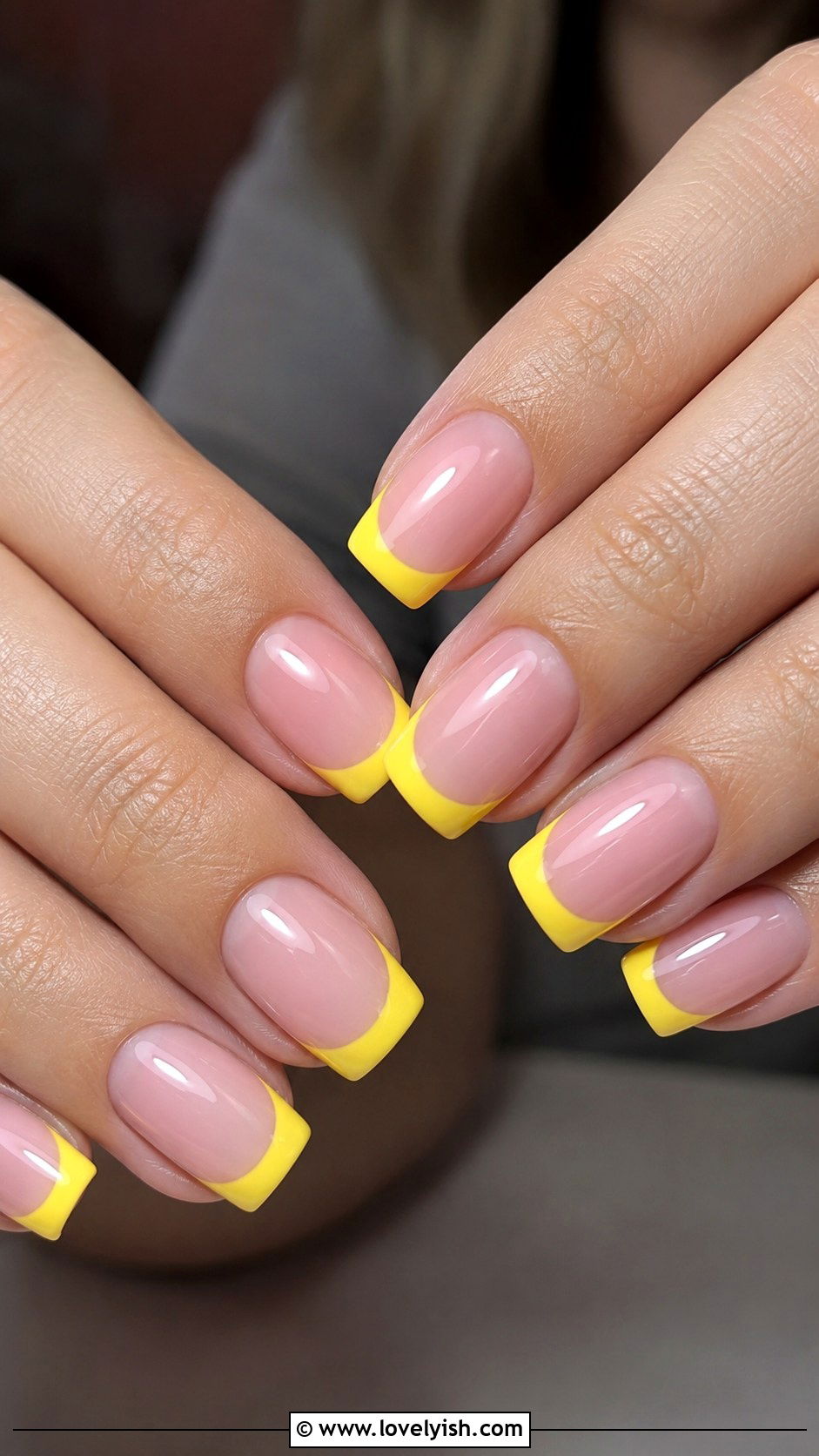 Yellow French Tip Nails - 50 yellow nails - 50 yellow nails