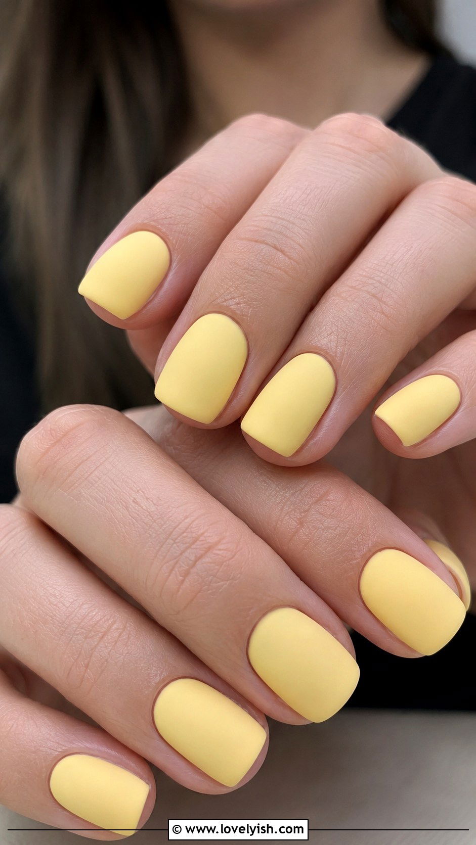 Yellow Matte Nails - 50 yellow nails - 50 yellow nails